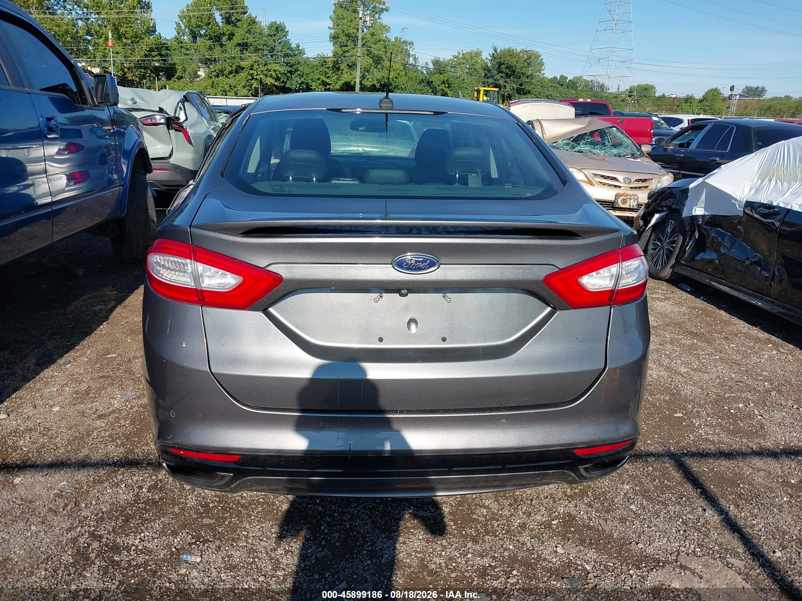 2014 Ford Fusion Titanium Серый vin: 3FA6P0D95ER159446