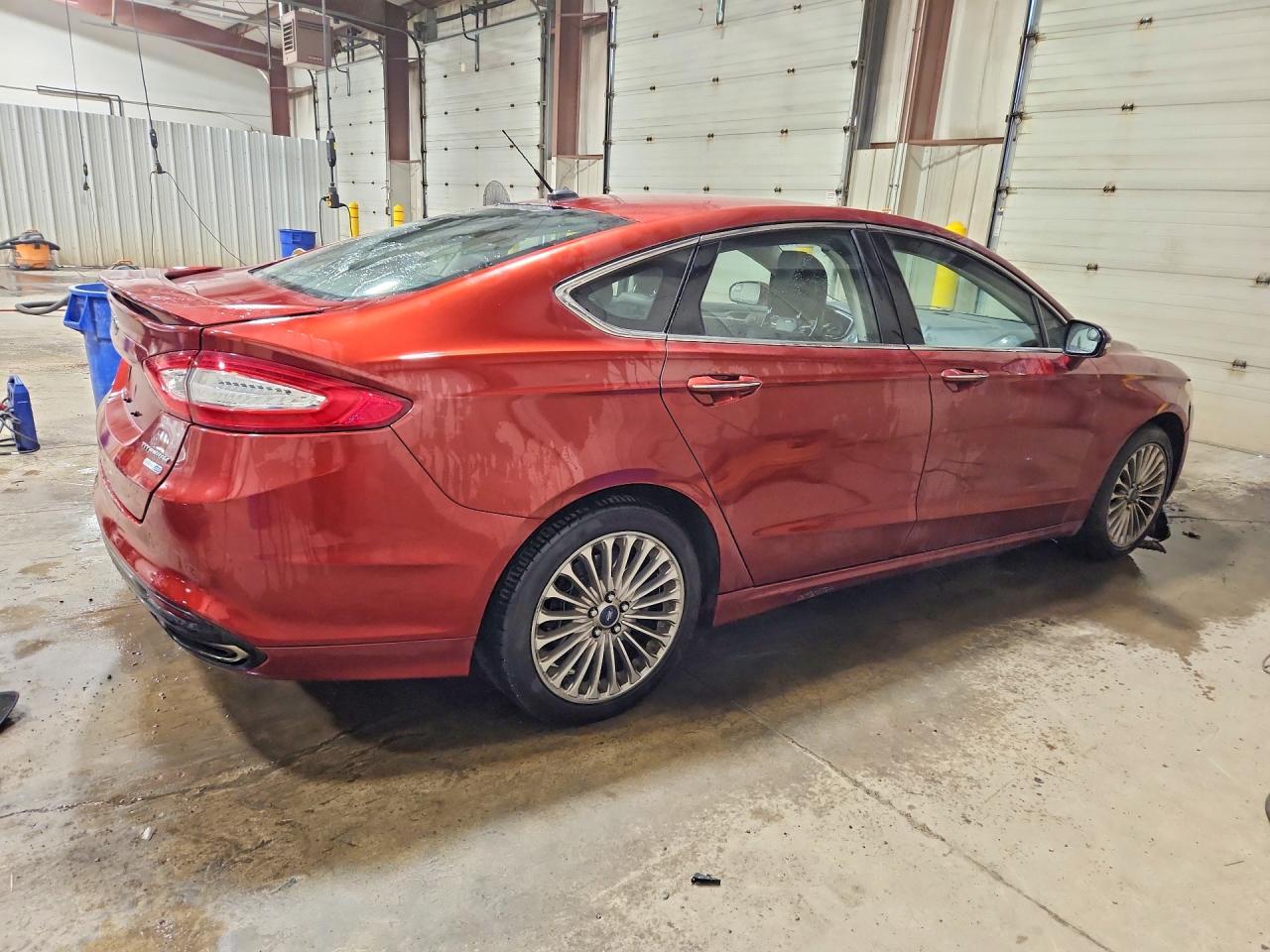 2014 Ford Fusion Titanium Red vin: 3FA6P0D95ER223906