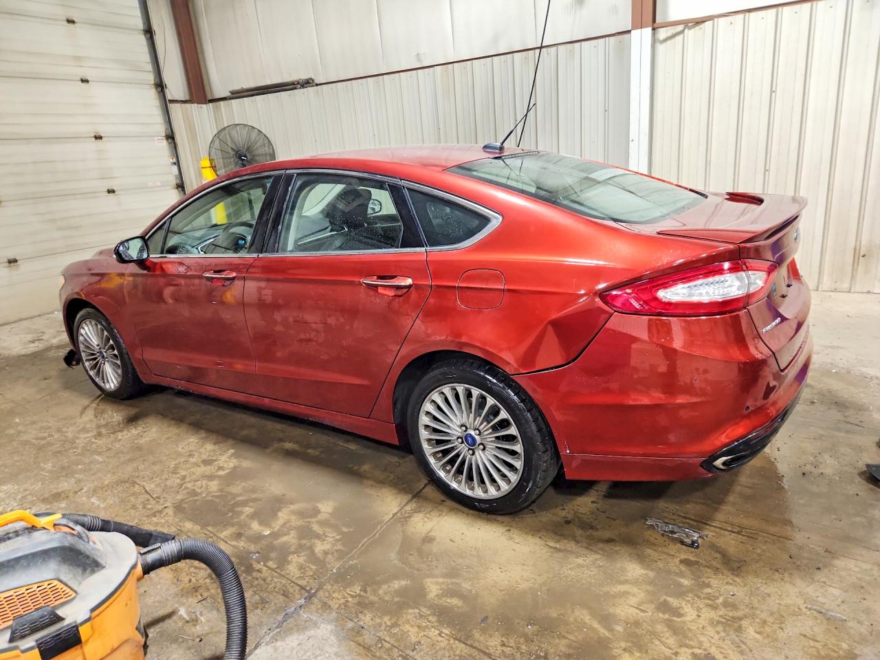 2014 Ford Fusion Titanium Red vin: 3FA6P0D95ER223906