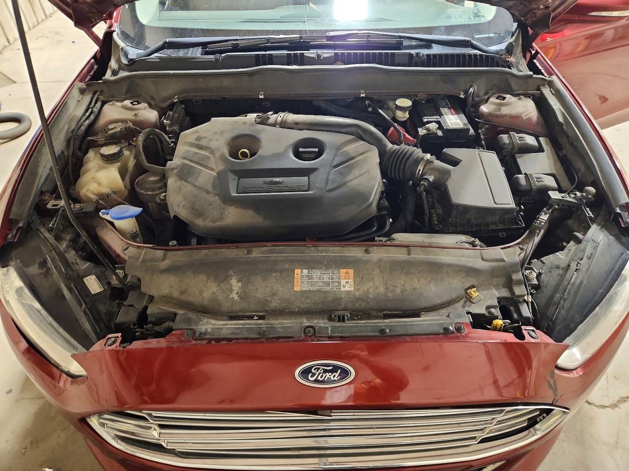 2014 Ford Fusion Titanium Red vin: 3FA6P0D95ER223906