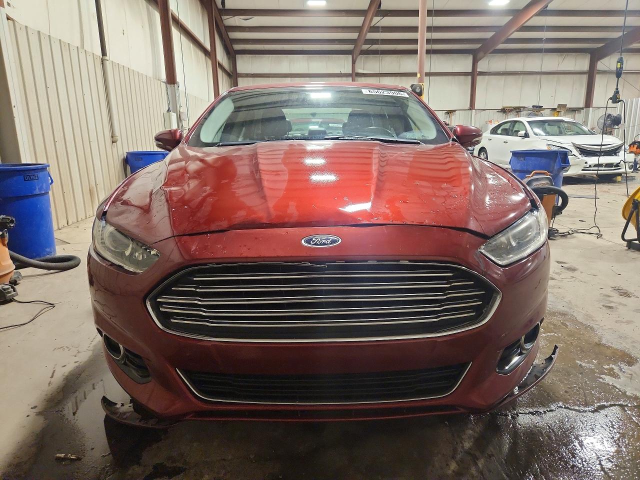 2014 Ford Fusion Titanium Red vin: 3FA6P0D95ER223906