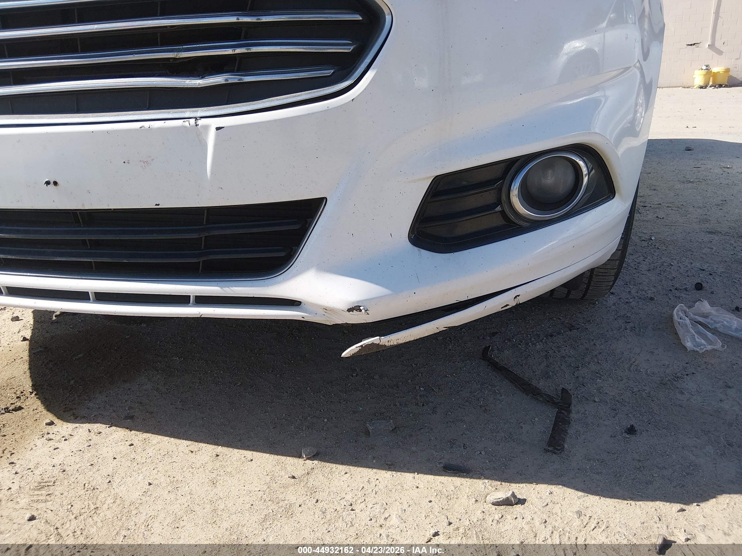 2014 Ford Fusion Titanium White vin: 3FA6P0D95ER260342