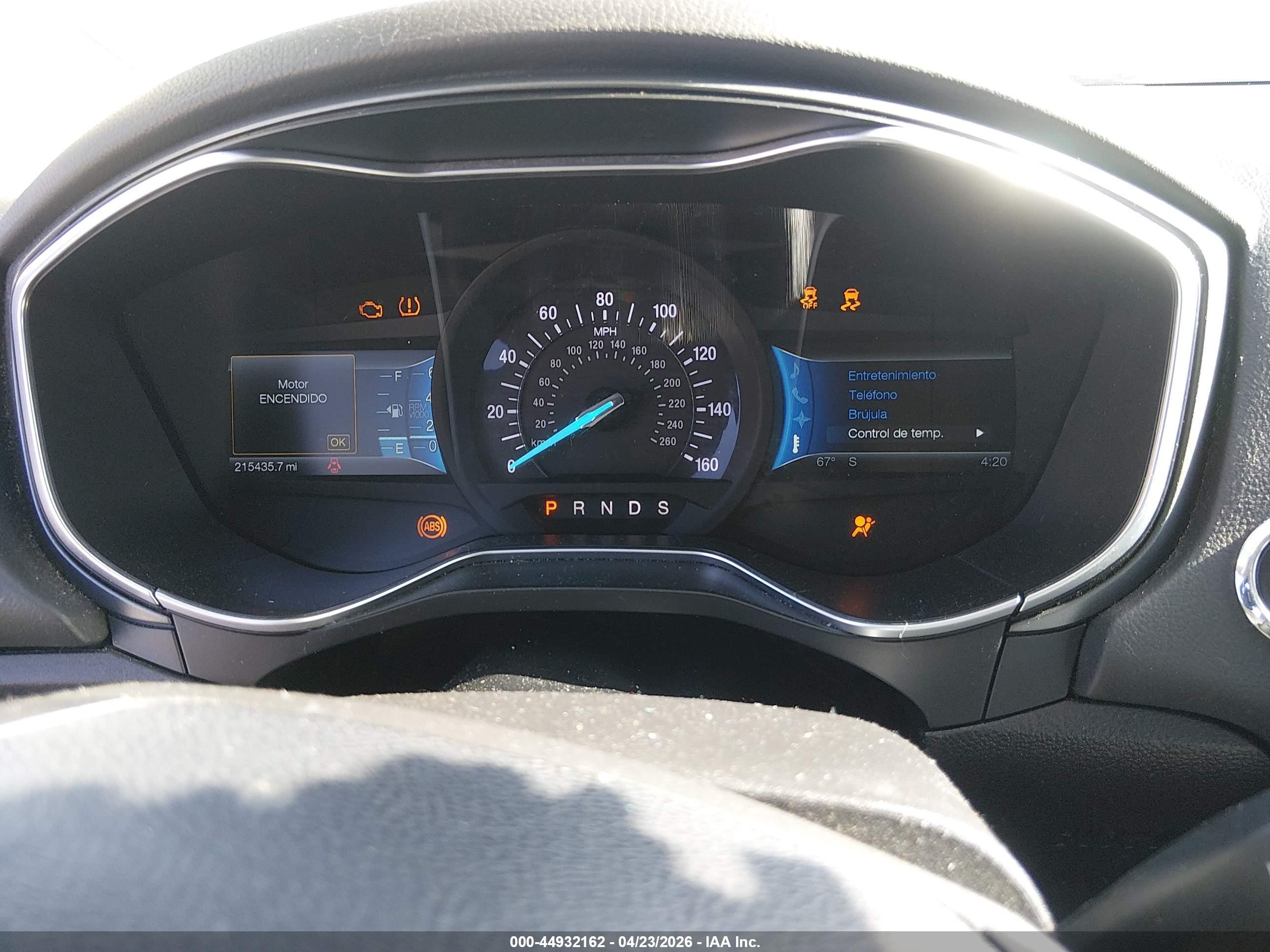 2014 Ford Fusion Titanium White vin: 3FA6P0D95ER260342