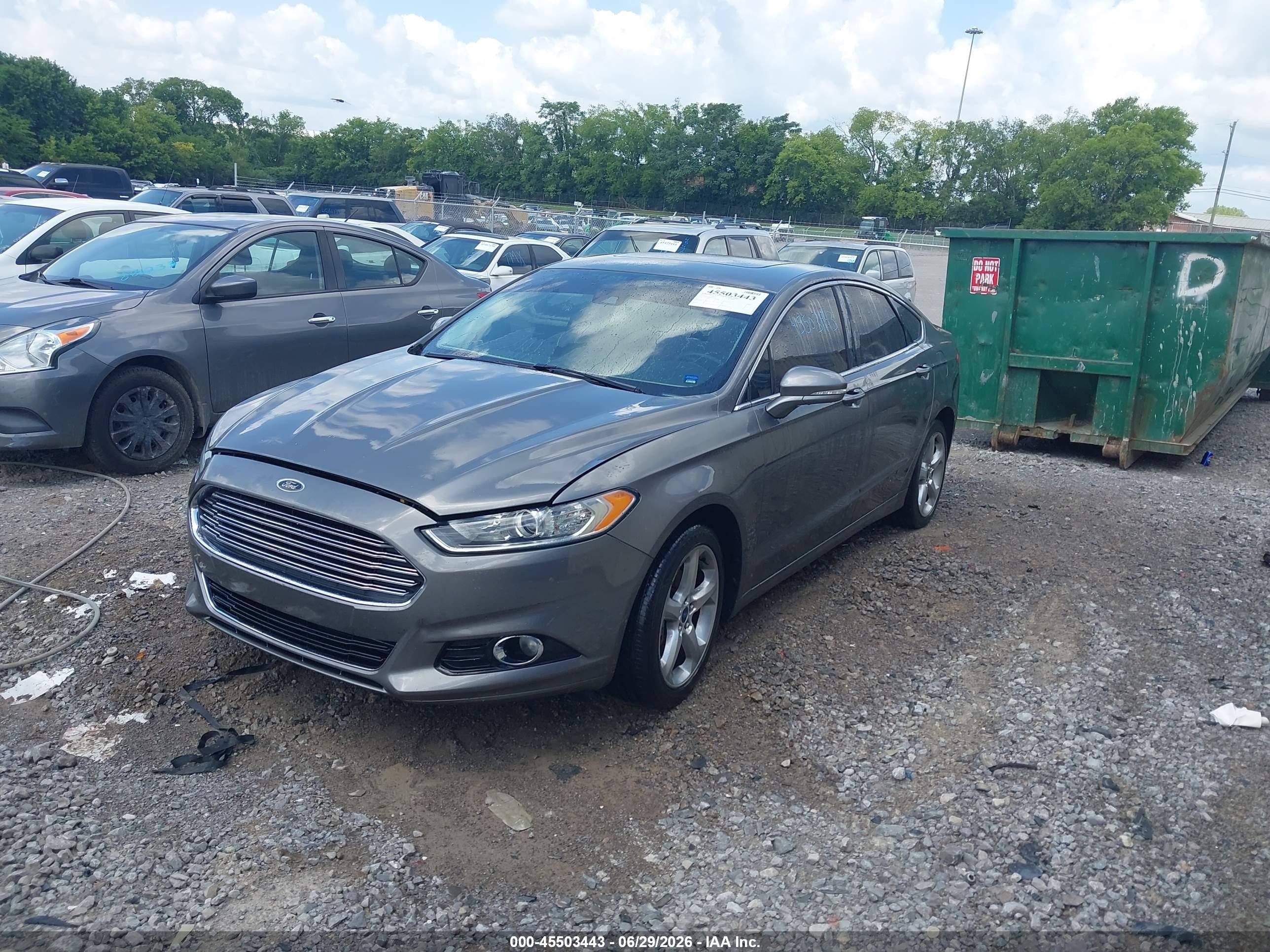 2014 Ford Fusion Titanium Серый vin: 3FA6P0D95ER395269