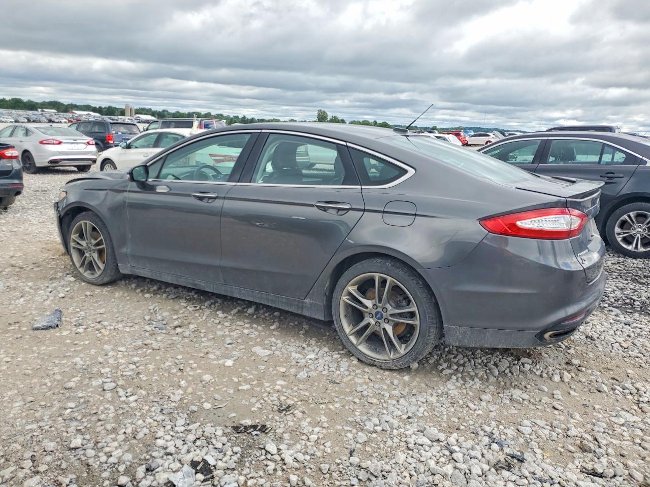 2015 Ford Fusion Titanium Gray vin: 3FA6P0D95FR212972