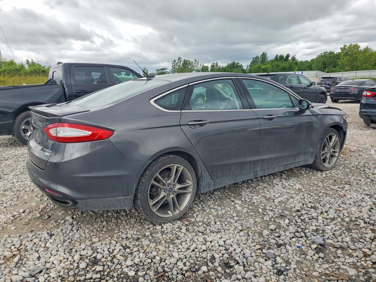 2015 Ford Fusion Titanium Gray vin: 3FA6P0D95FR212972