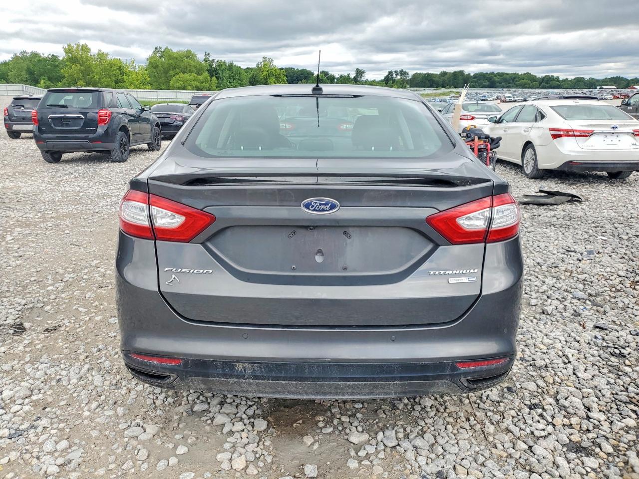 2015 Ford Fusion Titanium Gray vin: 3FA6P0D95FR212972