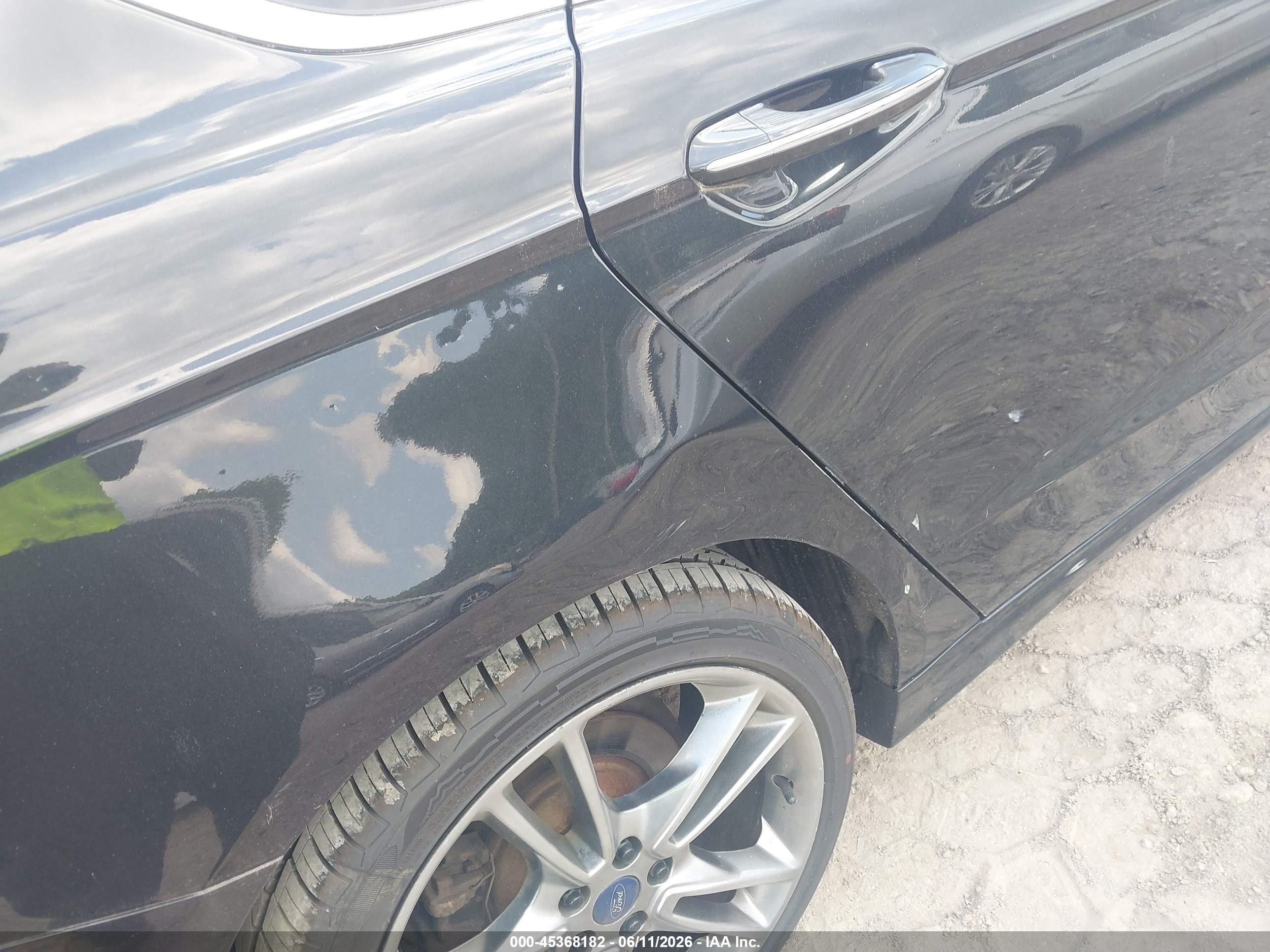 2015 Ford Fusion Titanium Black vin: 3FA6P0D95FR262450
