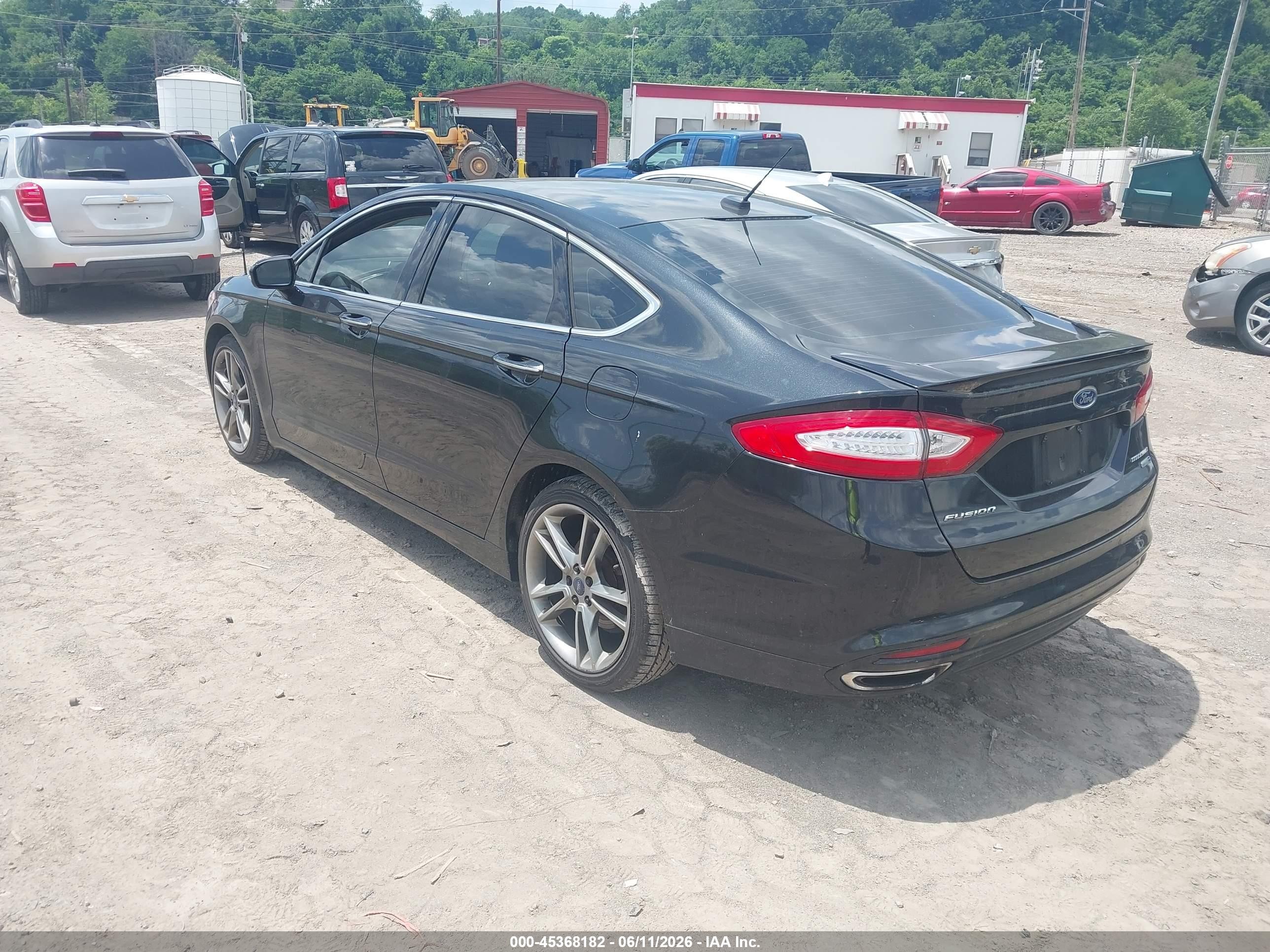 2015 Ford Fusion Titanium Black vin: 3FA6P0D95FR262450