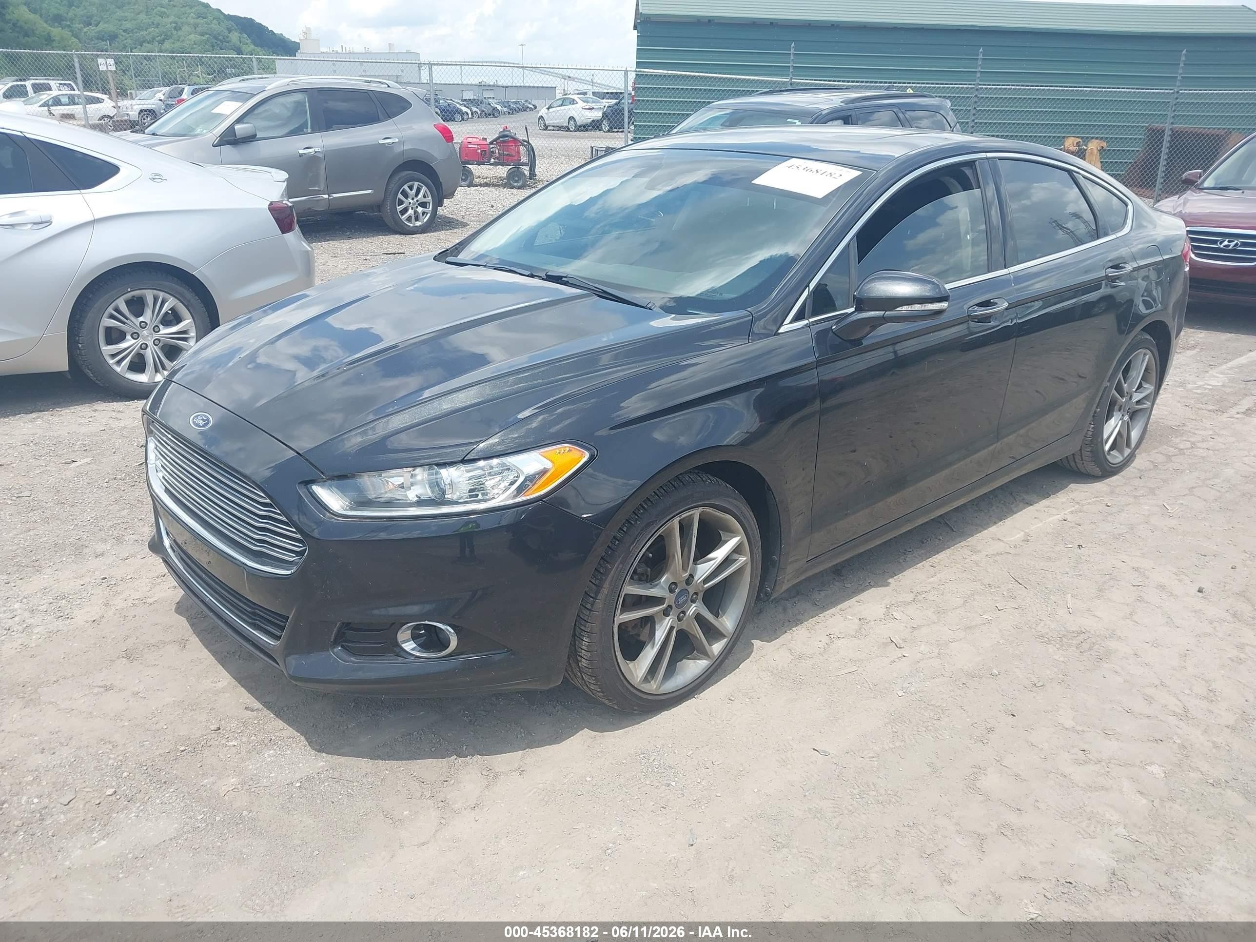 2015 Ford Fusion Titanium Black vin: 3FA6P0D95FR262450