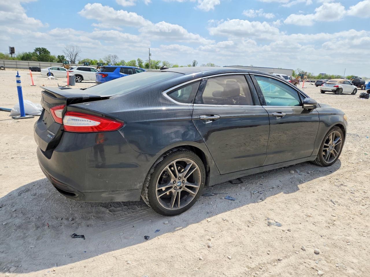 2013 Ford Fusion Titanium Черный vin: 3FA6P0D96DR247551