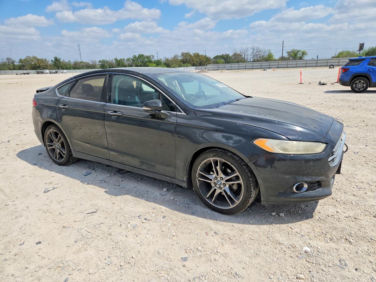 2013 Ford Fusion Titanium Черный vin: 3FA6P0D96DR247551