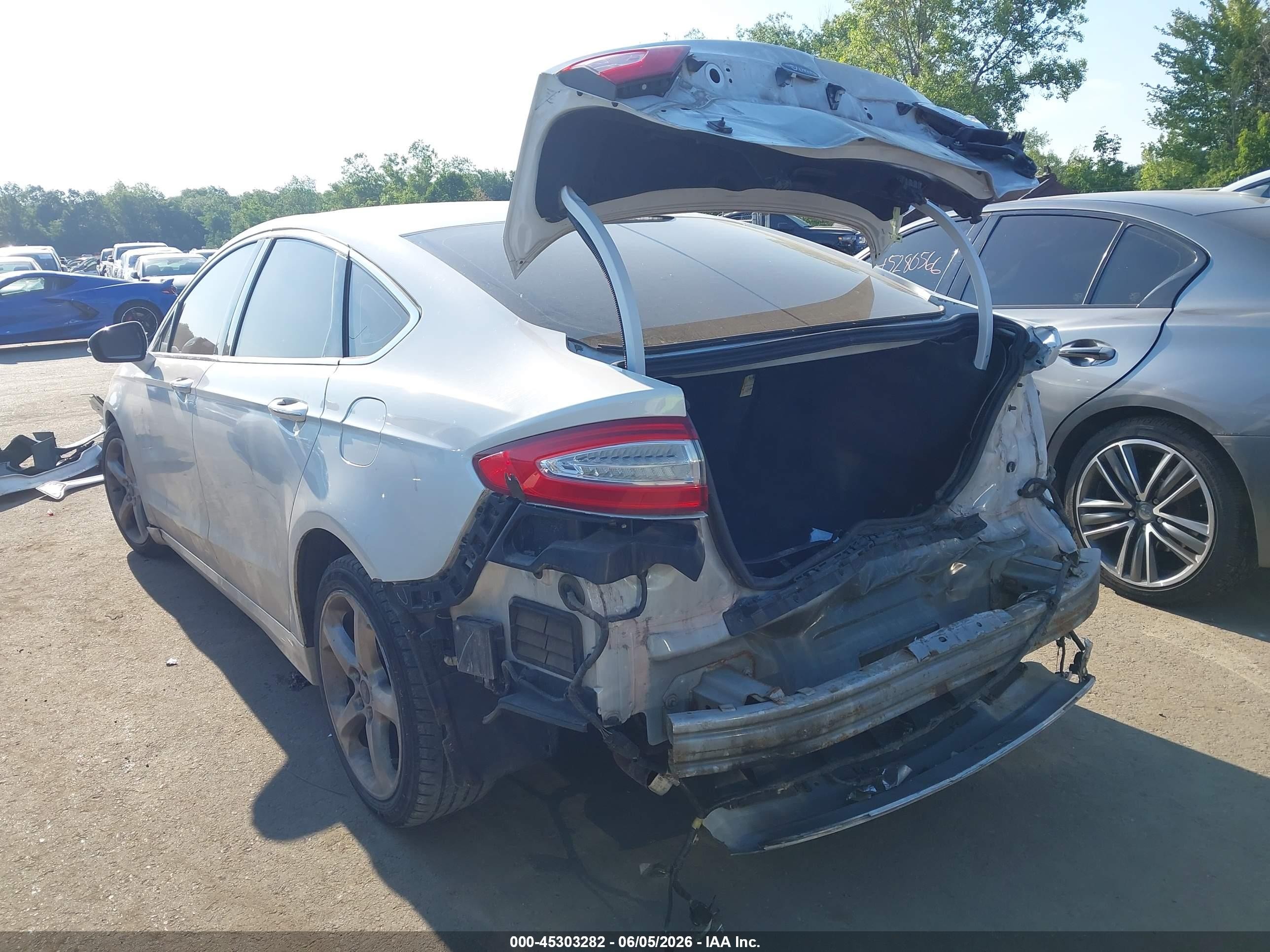 2013 Ford Fusion Titanium White vin: 3FA6P0D96DR289976