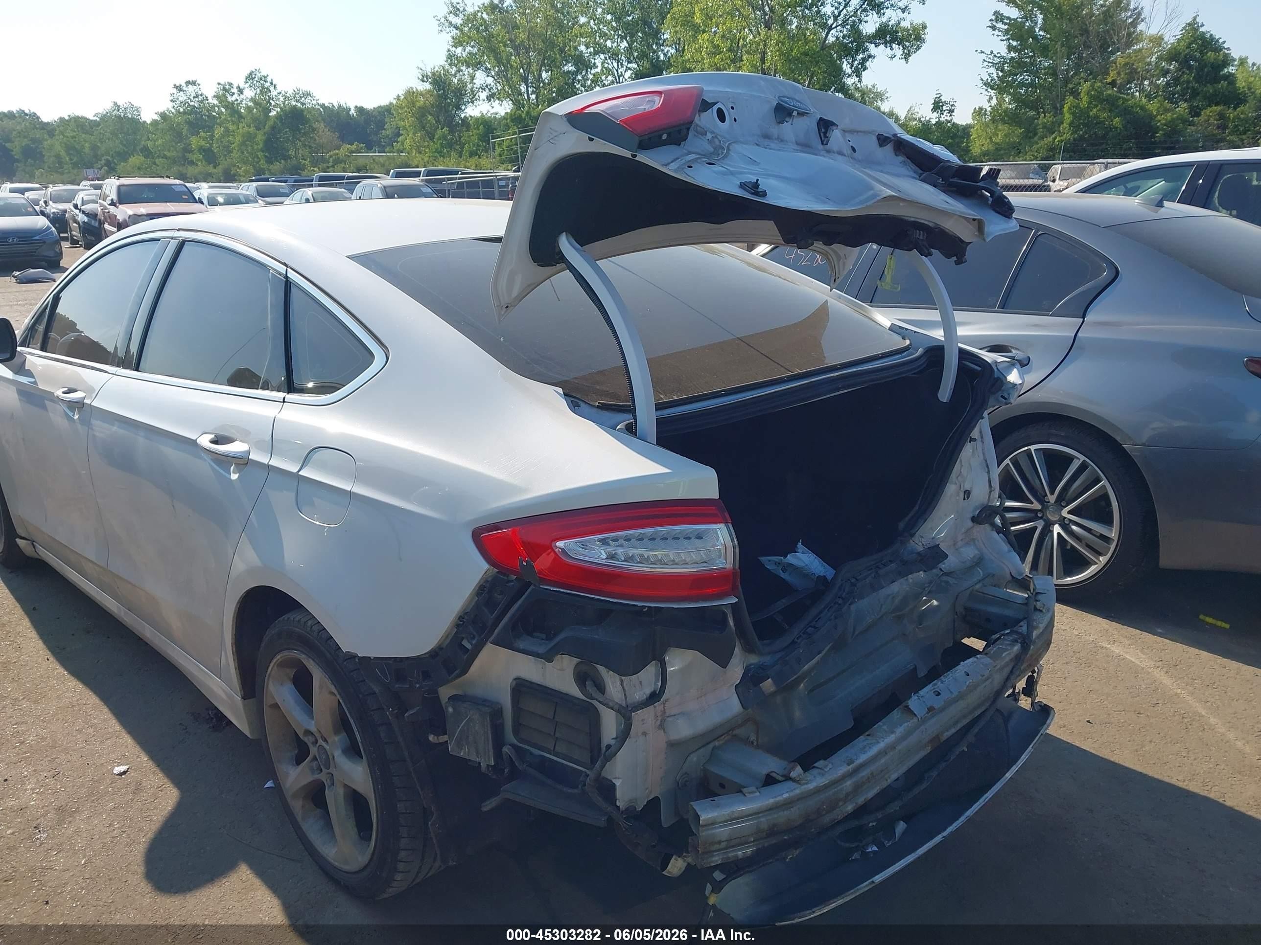2013 Ford Fusion Titanium White vin: 3FA6P0D96DR289976