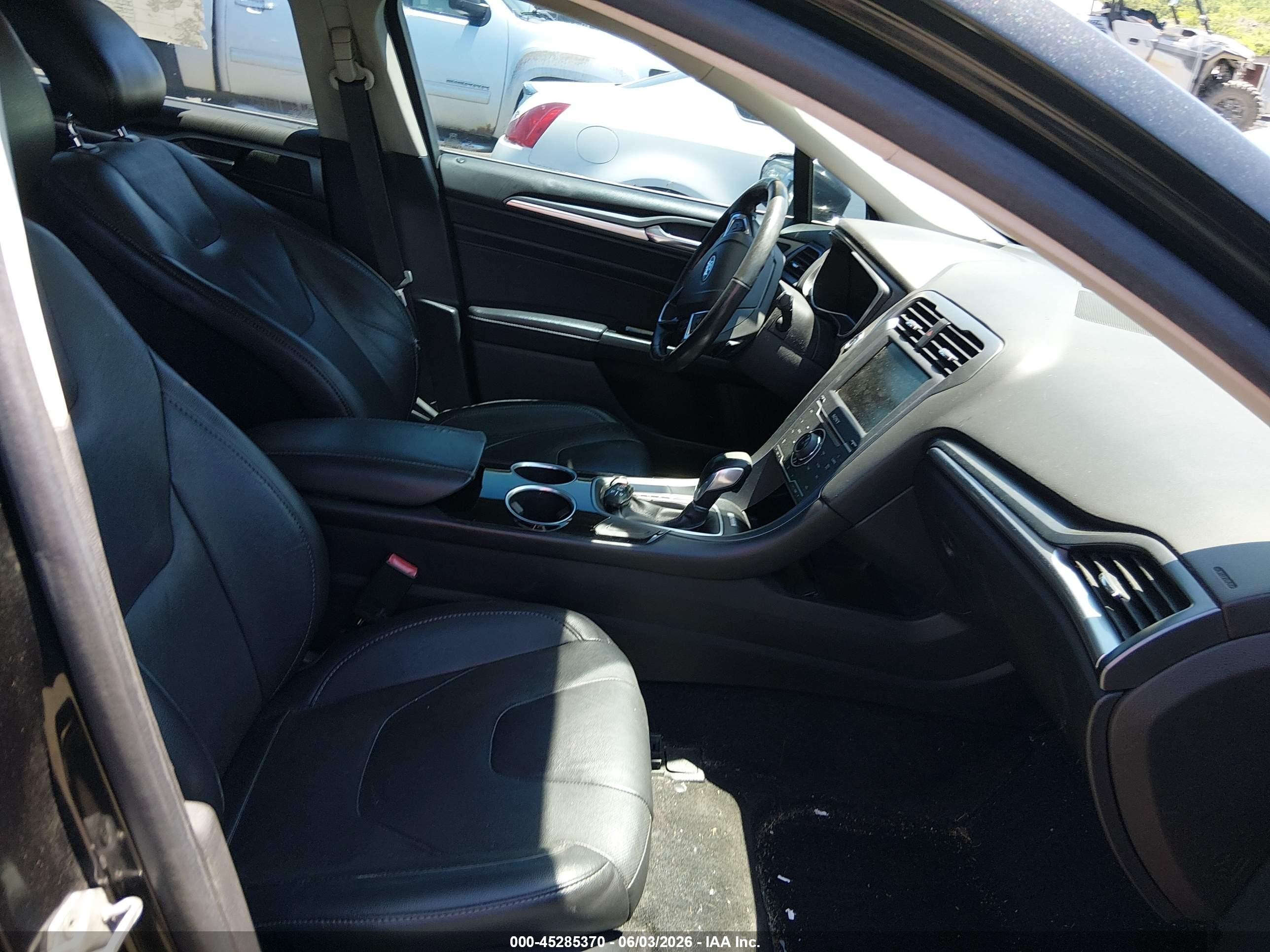 2014 Ford Fusion Titanium Black vin: 3FA6P0D96ER117464