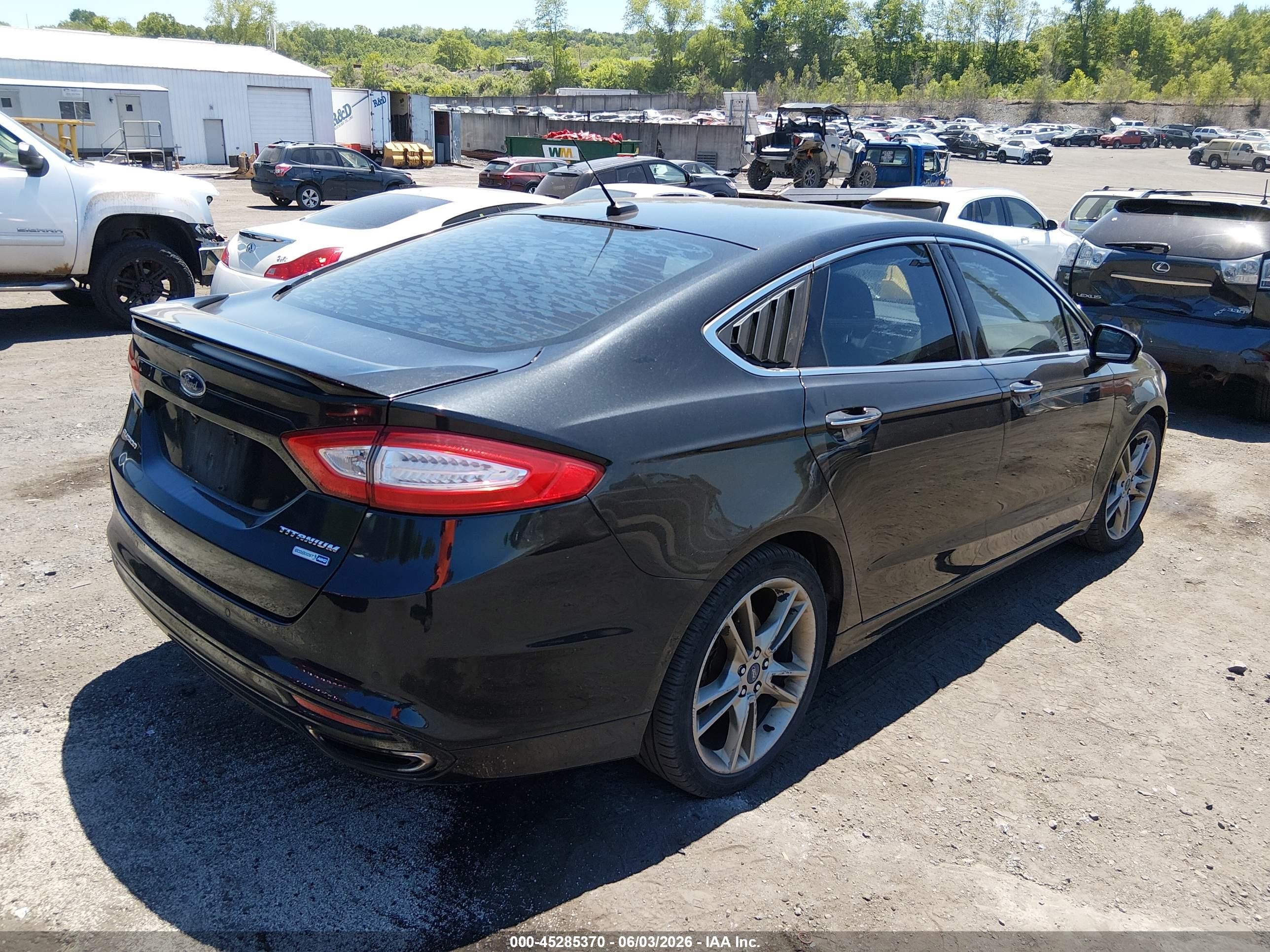 2014 Ford Fusion Titanium Black vin: 3FA6P0D96ER117464