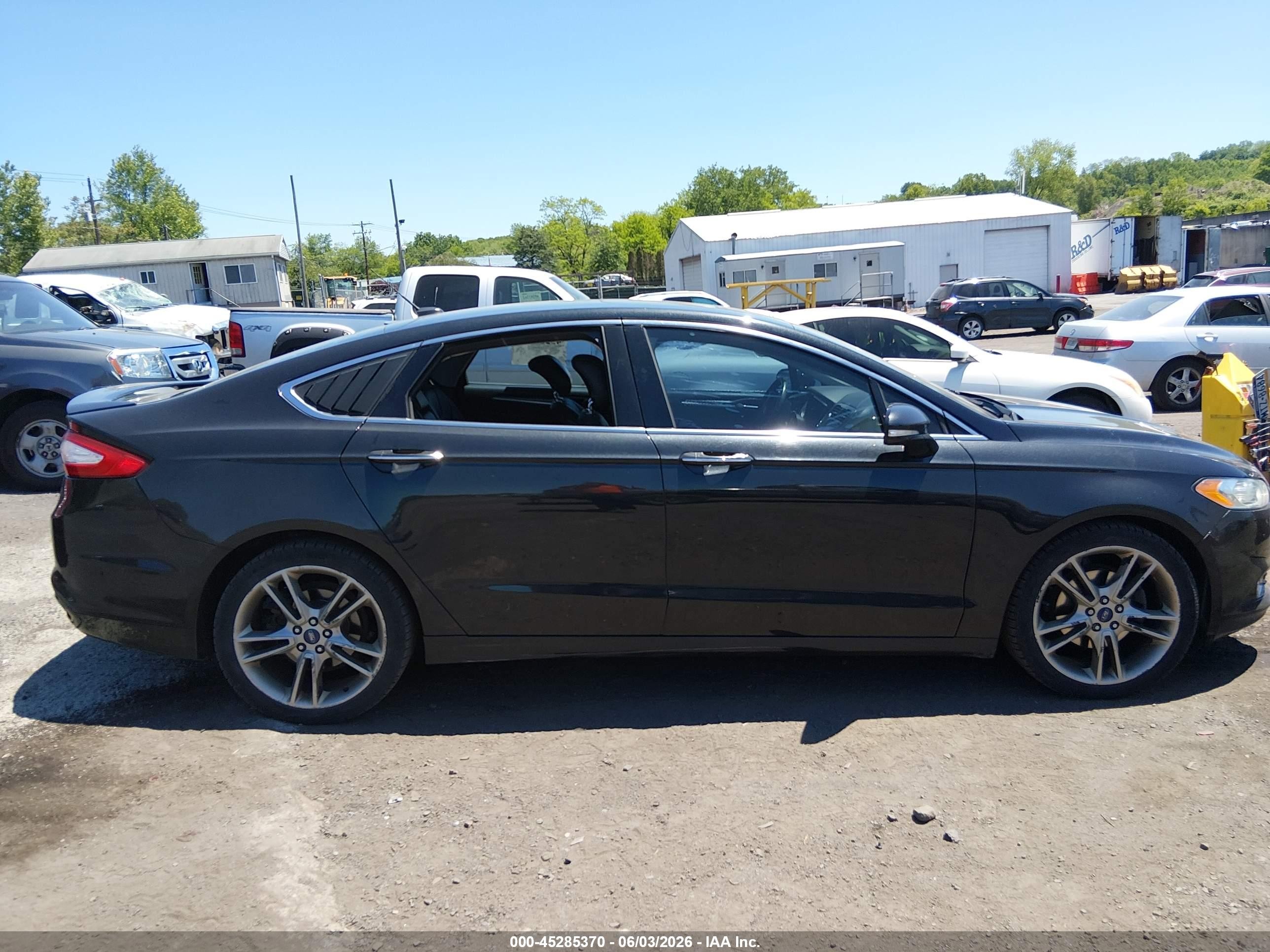 2014 Ford Fusion Titanium Black vin: 3FA6P0D96ER117464