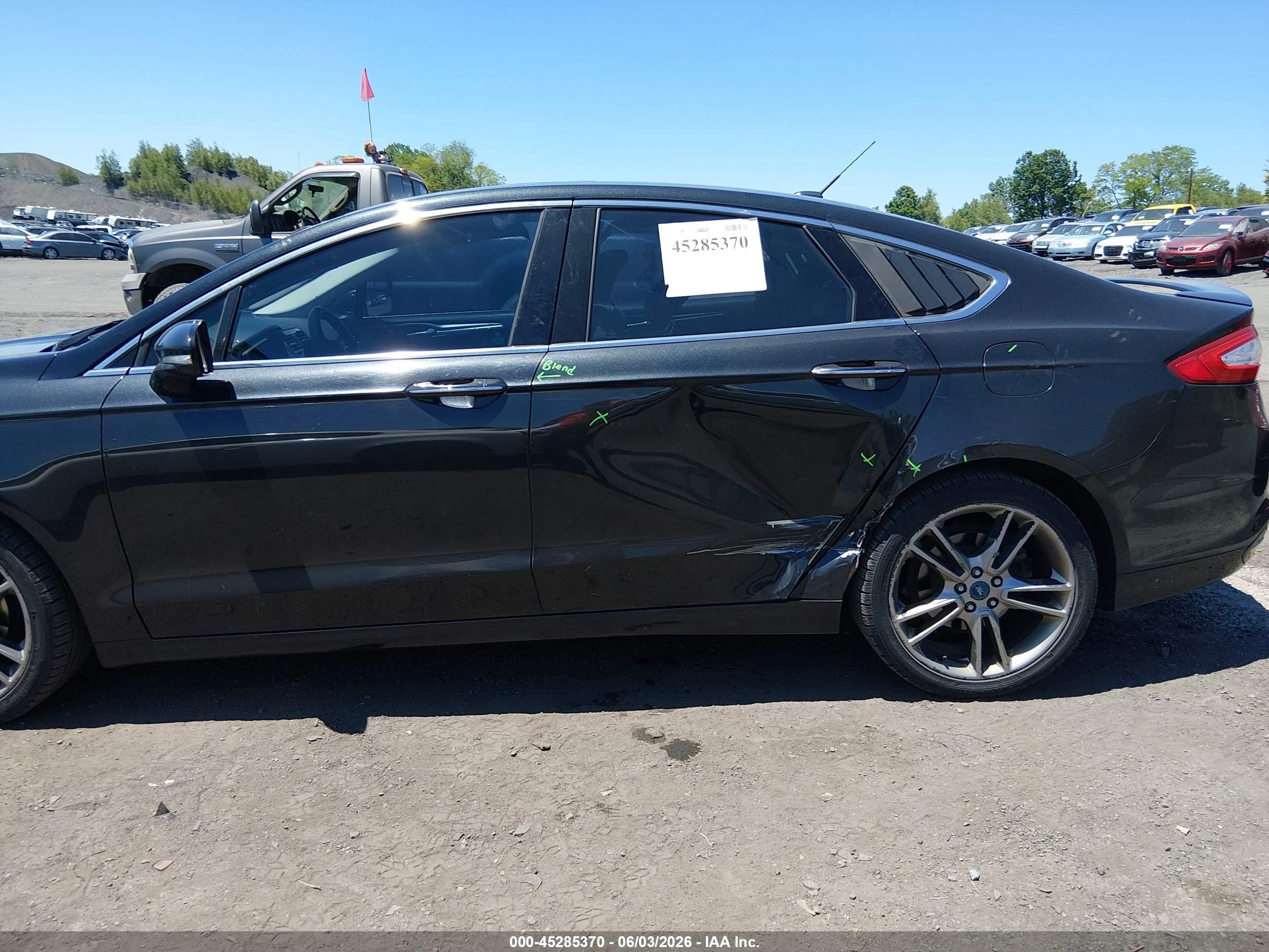 2014 Ford Fusion Titanium Black vin: 3FA6P0D96ER117464