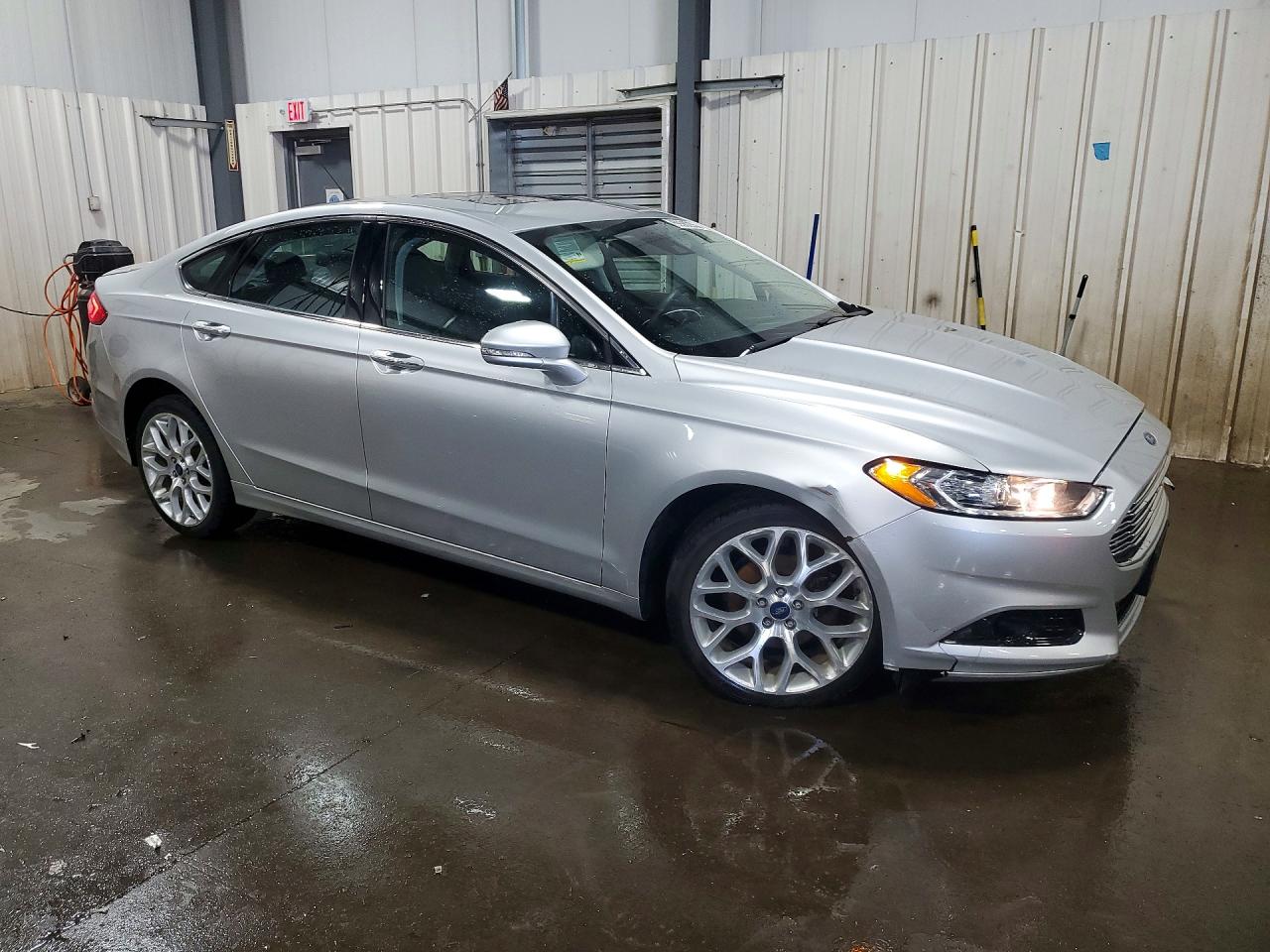 2014 Ford Fusion Titanium Silver vin: 3FA6P0D96ER152683