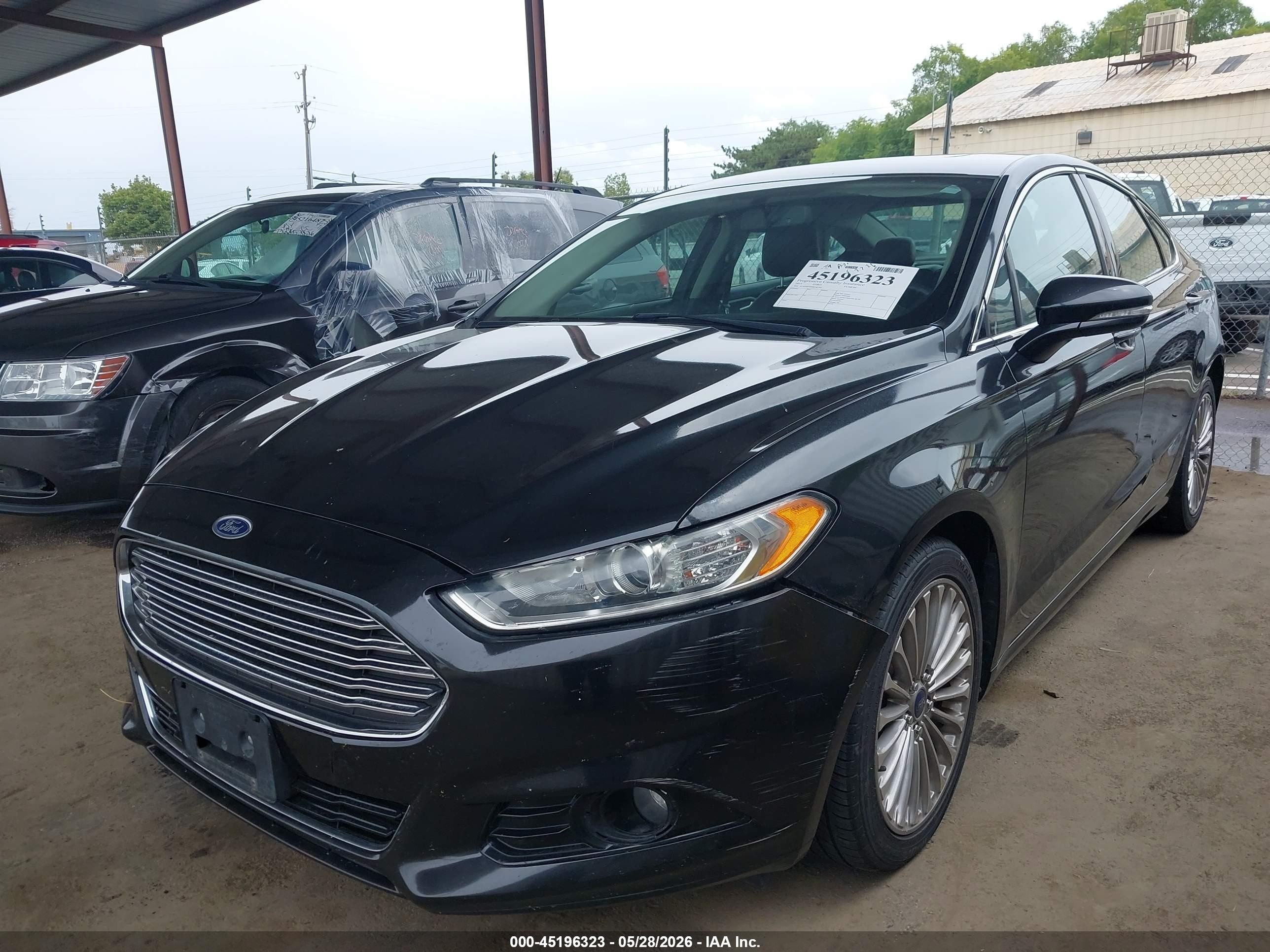 2014 Ford Fusion Titanium Black vin: 3FA6P0D96ER182797