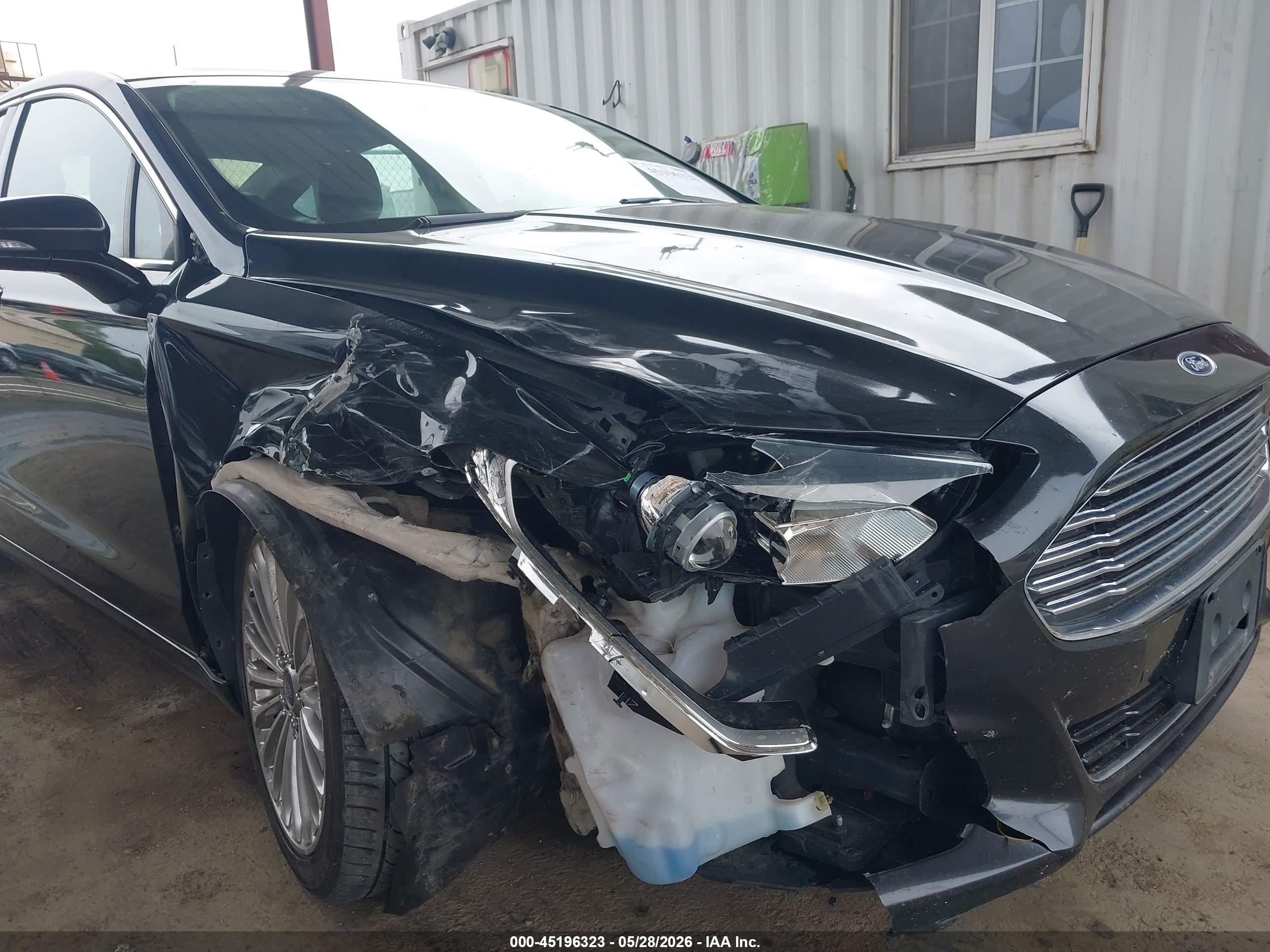 2014 Ford Fusion Titanium Black vin: 3FA6P0D96ER182797