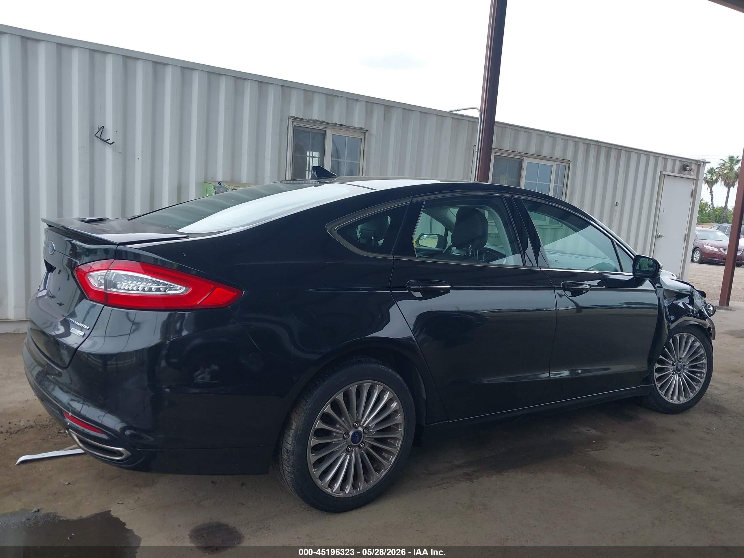 2014 Ford Fusion Titanium Black vin: 3FA6P0D96ER182797