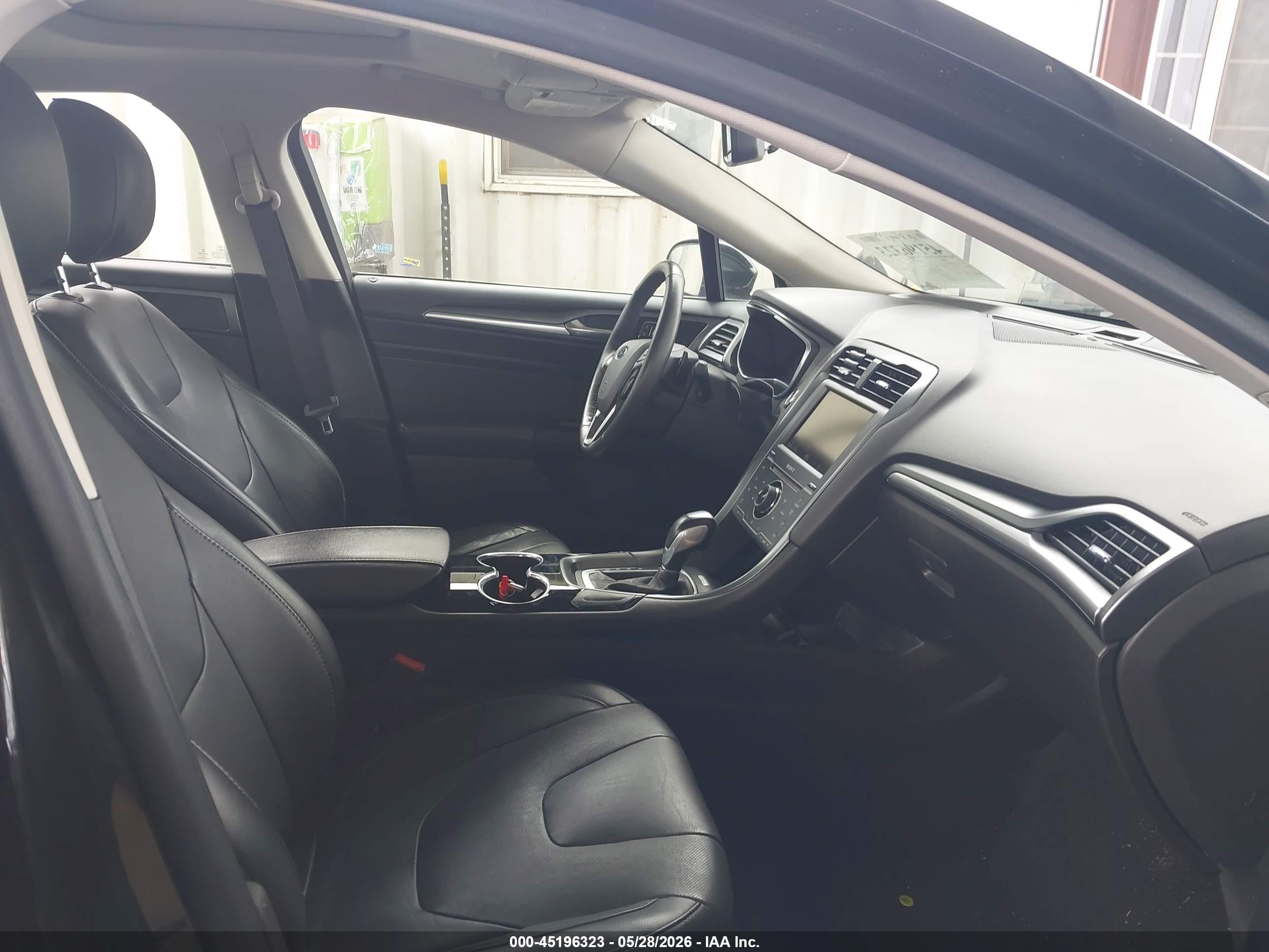 2014 Ford Fusion Titanium Black vin: 3FA6P0D96ER182797