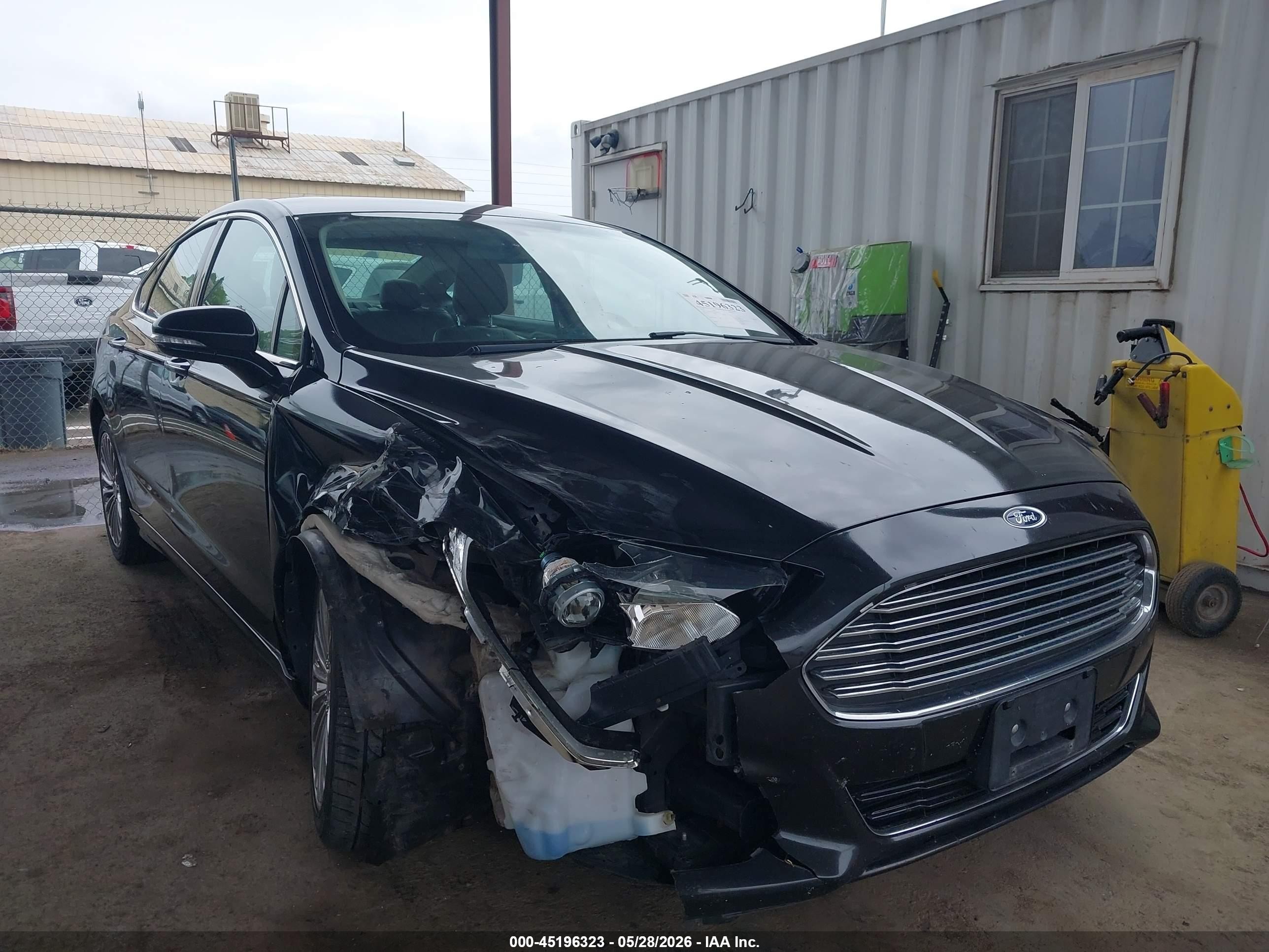 2014 Ford Fusion Titanium Black vin: 3FA6P0D96ER182797