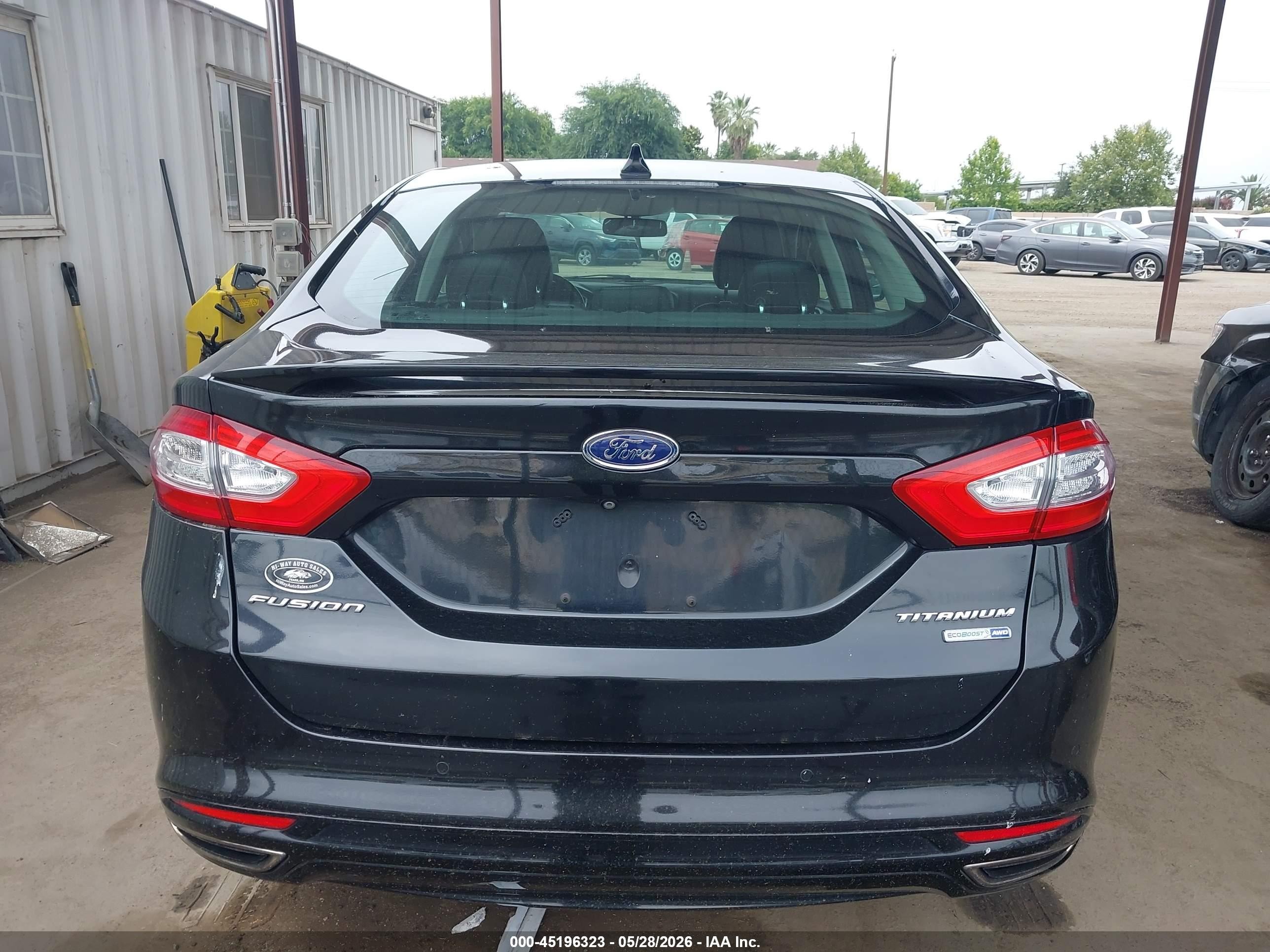 2014 Ford Fusion Titanium Black vin: 3FA6P0D96ER182797