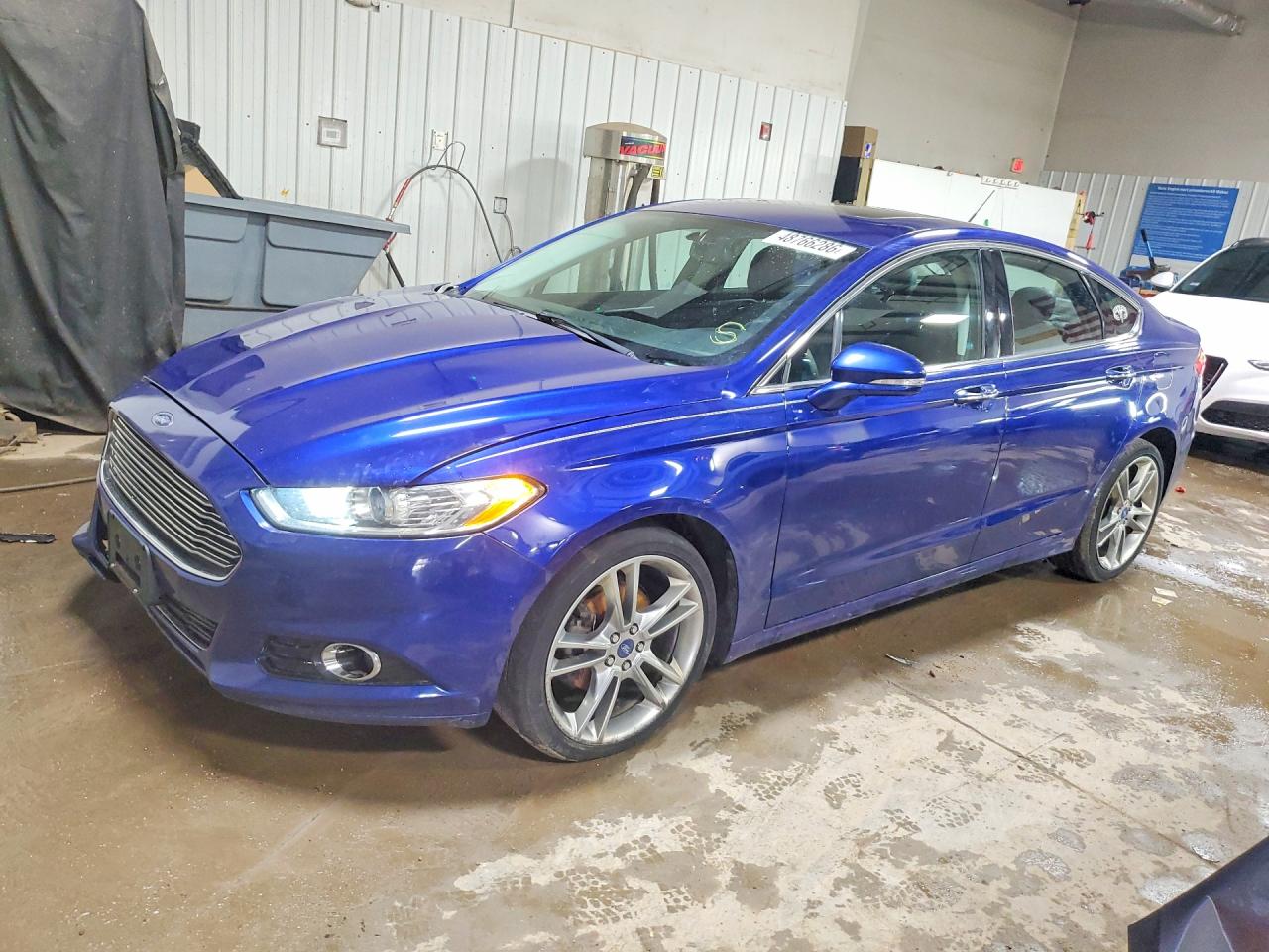 2014 Ford Fusion Titanium Blue vin: 3FA6P0D96ER200781