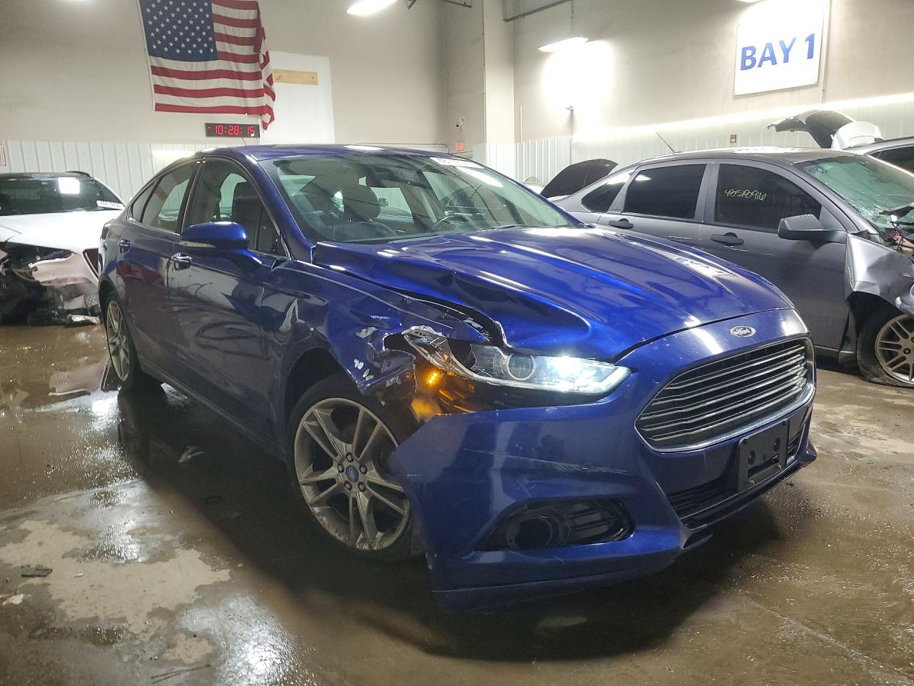 2014 Ford Fusion Titanium Blue vin: 3FA6P0D96ER200781
