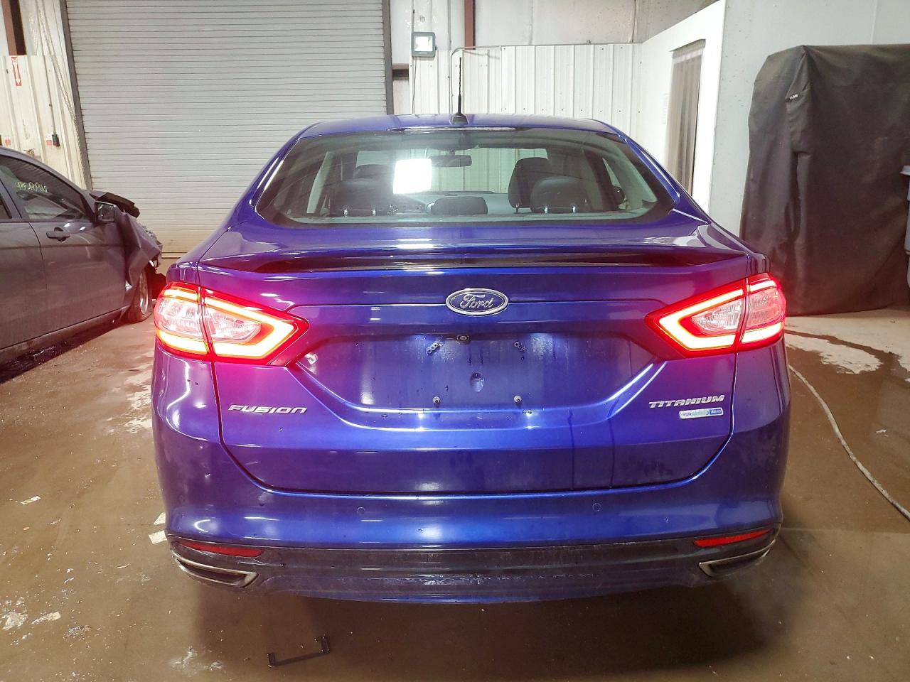 2014 Ford Fusion Titanium Blue vin: 3FA6P0D96ER200781
