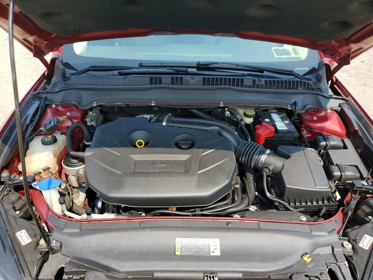 2014 Ford Fusion Titanium Красный vin: 3FA6P0D96ER216673