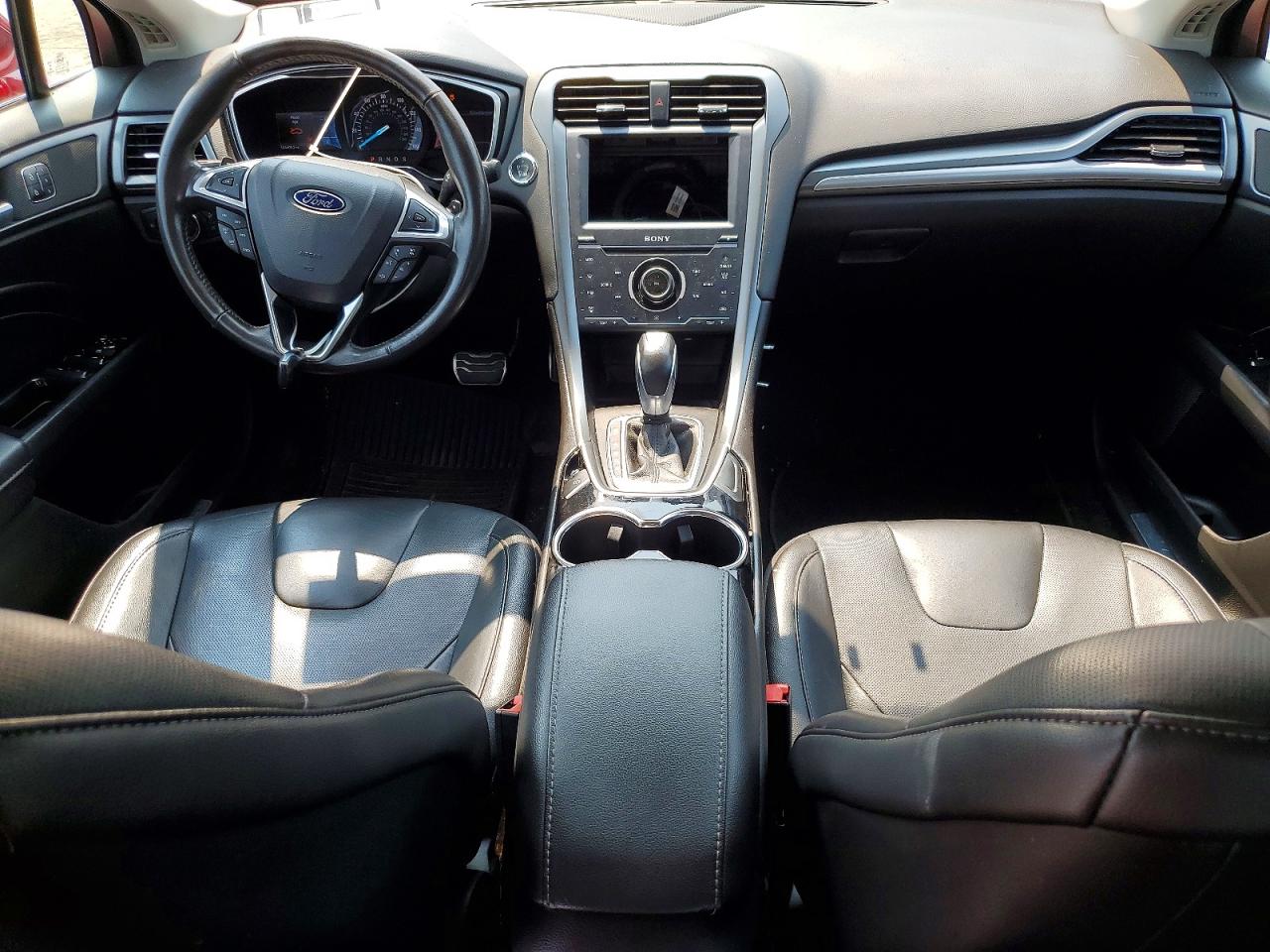 2014 Ford Fusion Titanium Красный vin: 3FA6P0D96ER216673