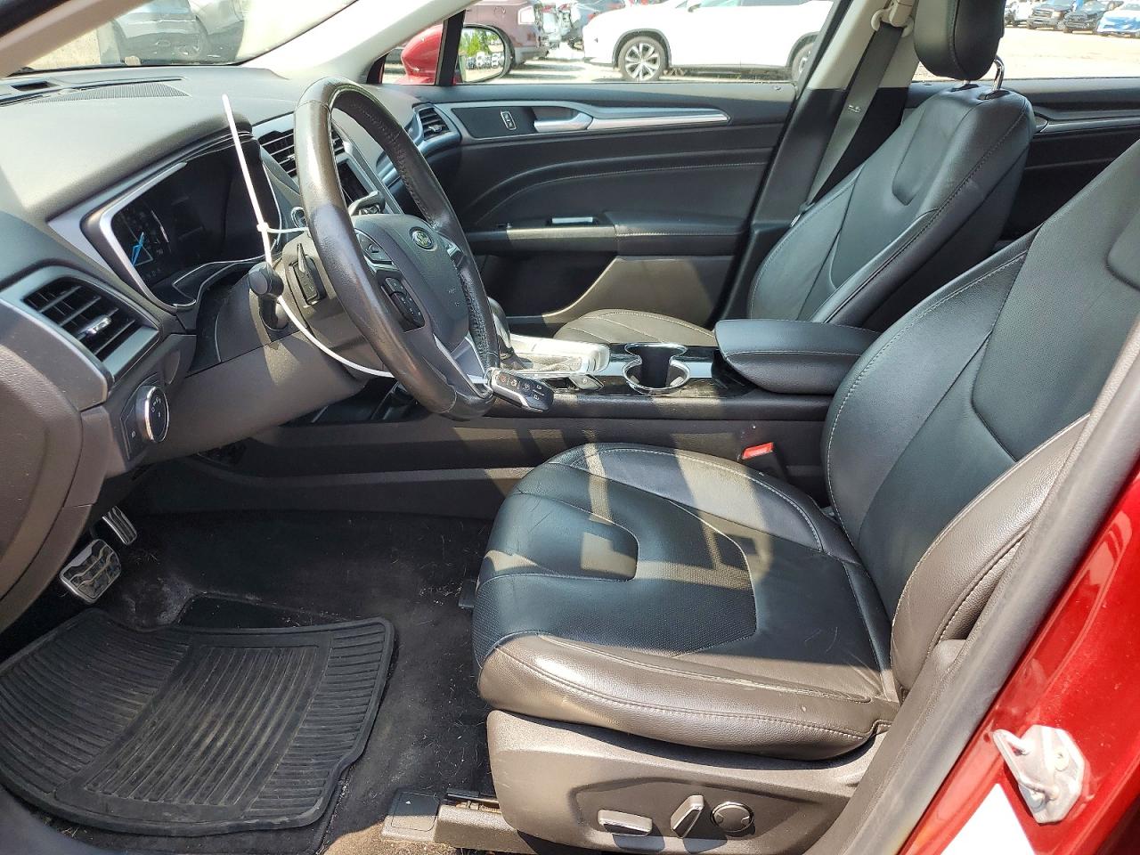 2014 Ford Fusion Titanium Красный vin: 3FA6P0D96ER216673