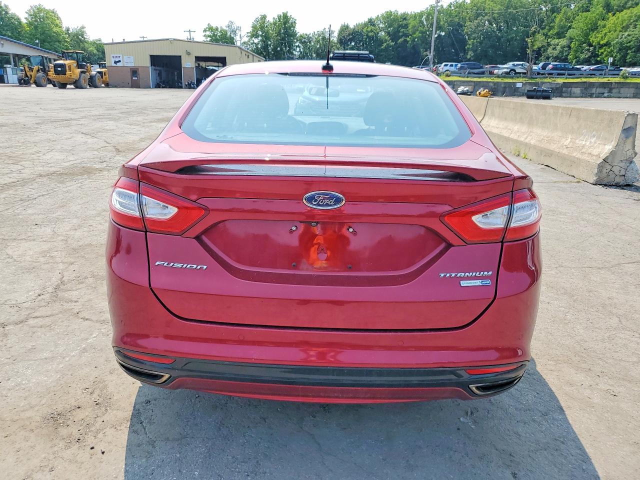 2014 Ford Fusion Titanium Красный vin: 3FA6P0D96ER216673