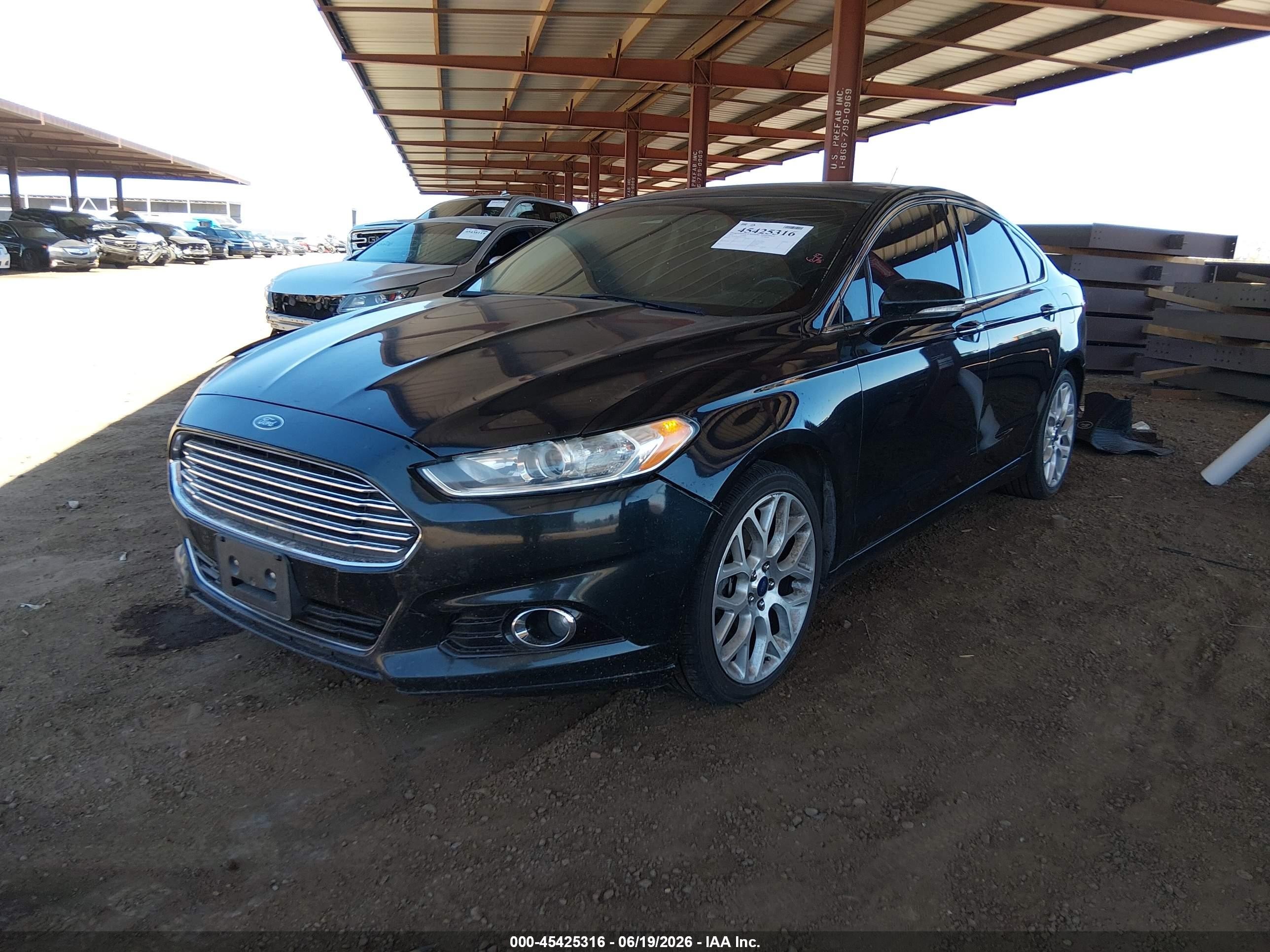 2014 Ford Fusion Titanium Black vin: 3FA6P0D96ER289705