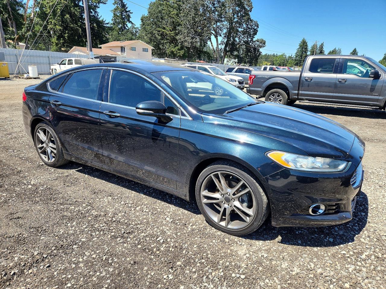 2014 Ford Fusion Titanium Black vin: 3FA6P0D96ER330513