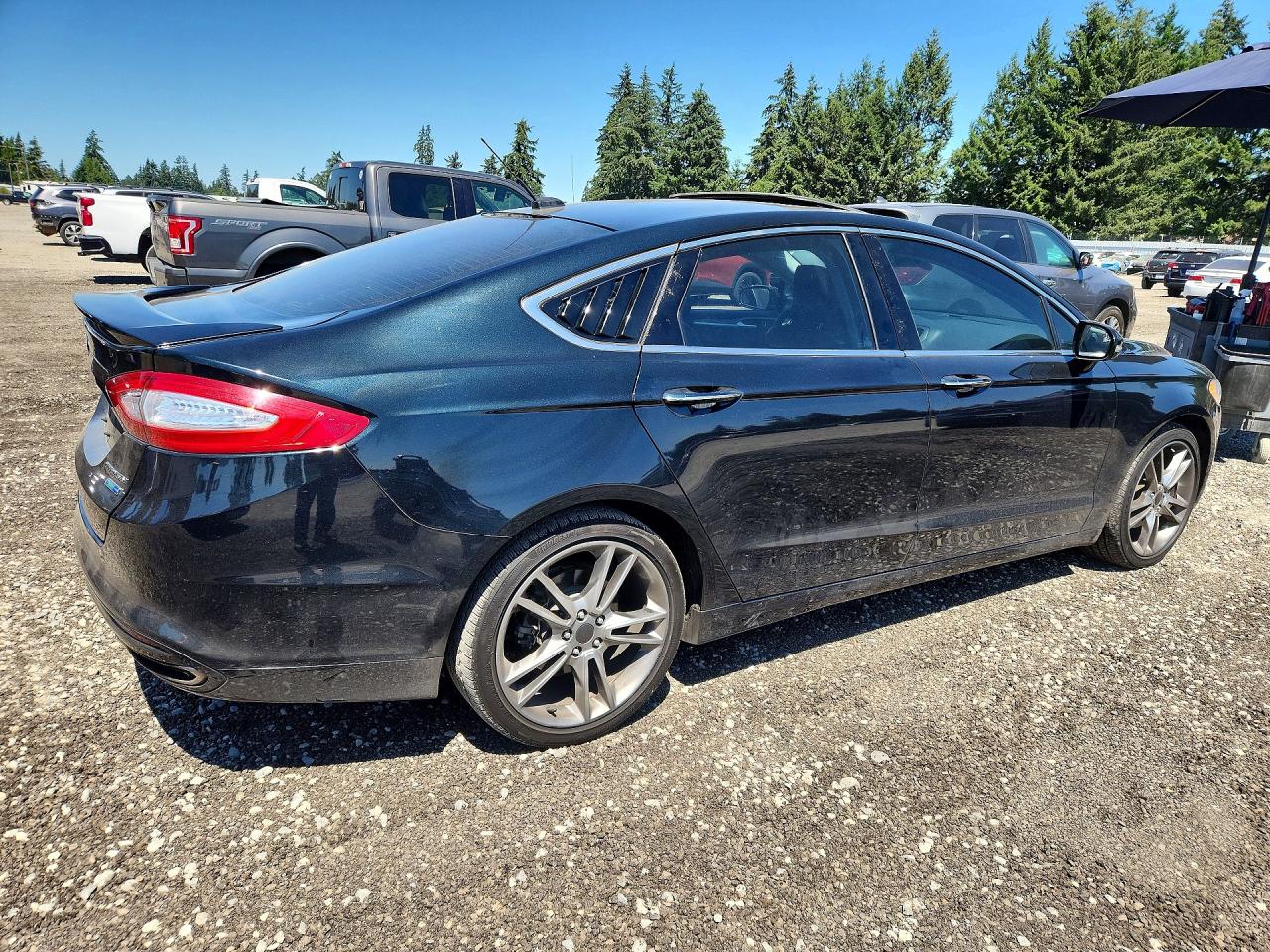 2014 Ford Fusion Titanium Black vin: 3FA6P0D96ER330513
