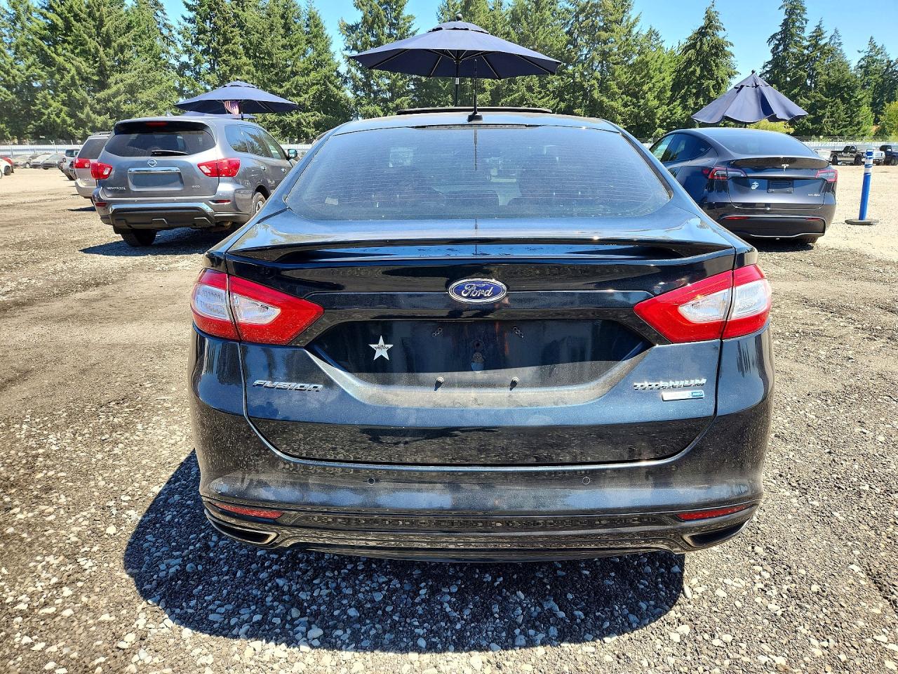 2014 Ford Fusion Titanium Black vin: 3FA6P0D96ER330513