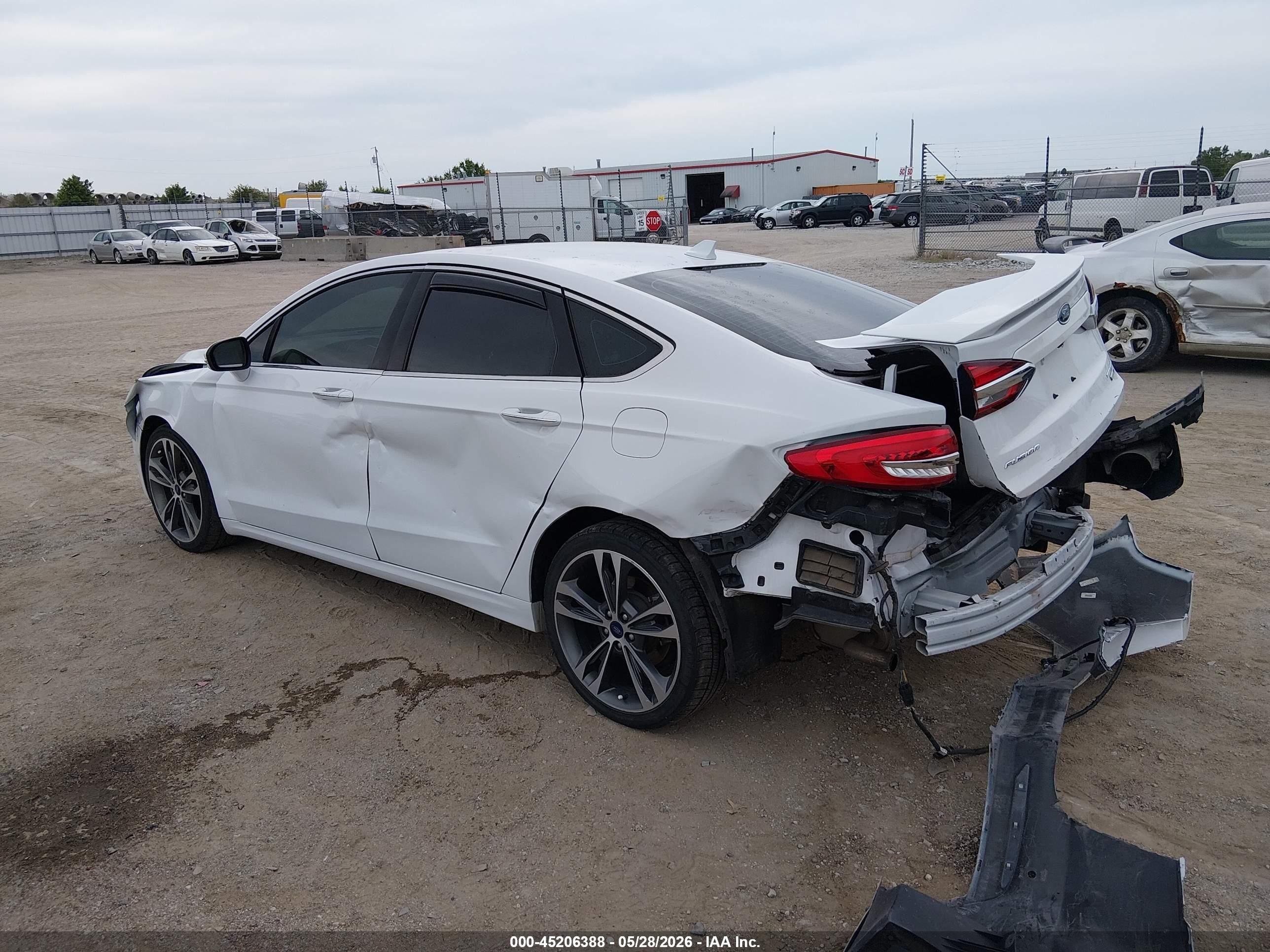 2020 Ford Fusion Titanium White vin: 3FA6P0D96LR205296