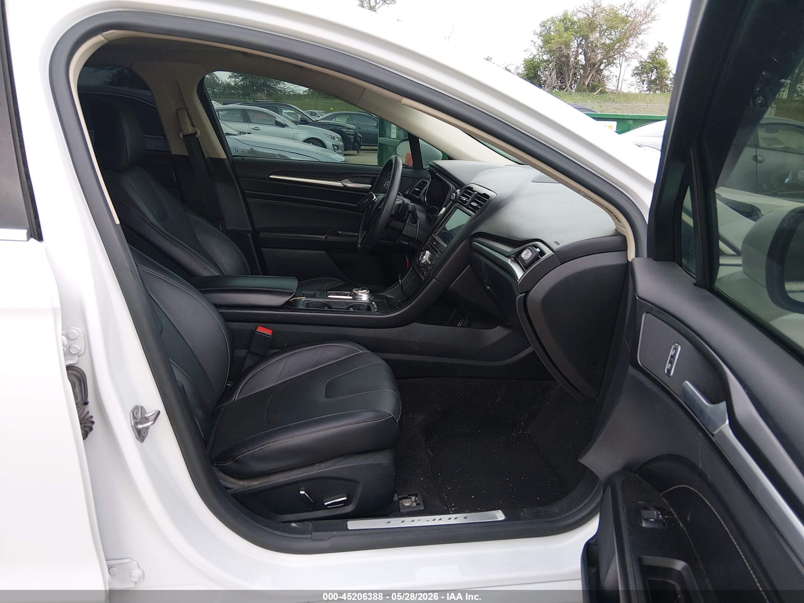2020 Ford Fusion Titanium White vin: 3FA6P0D96LR205296