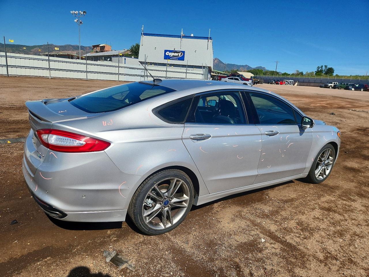 2013 Ford Fusion Titanium Silver vin: 3FA6P0D97DR242696