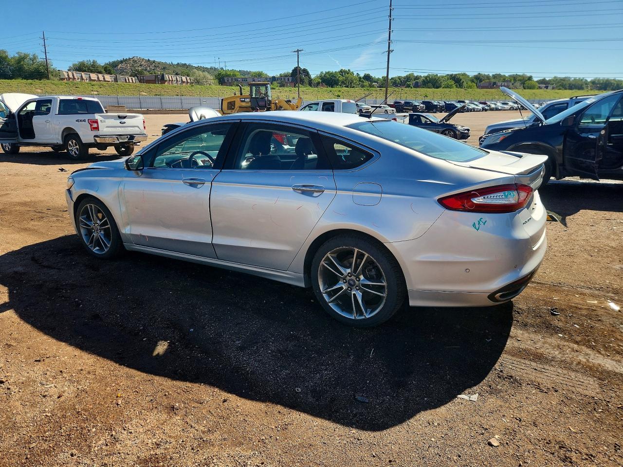 2013 Ford Fusion Titanium Silver vin: 3FA6P0D97DR242696