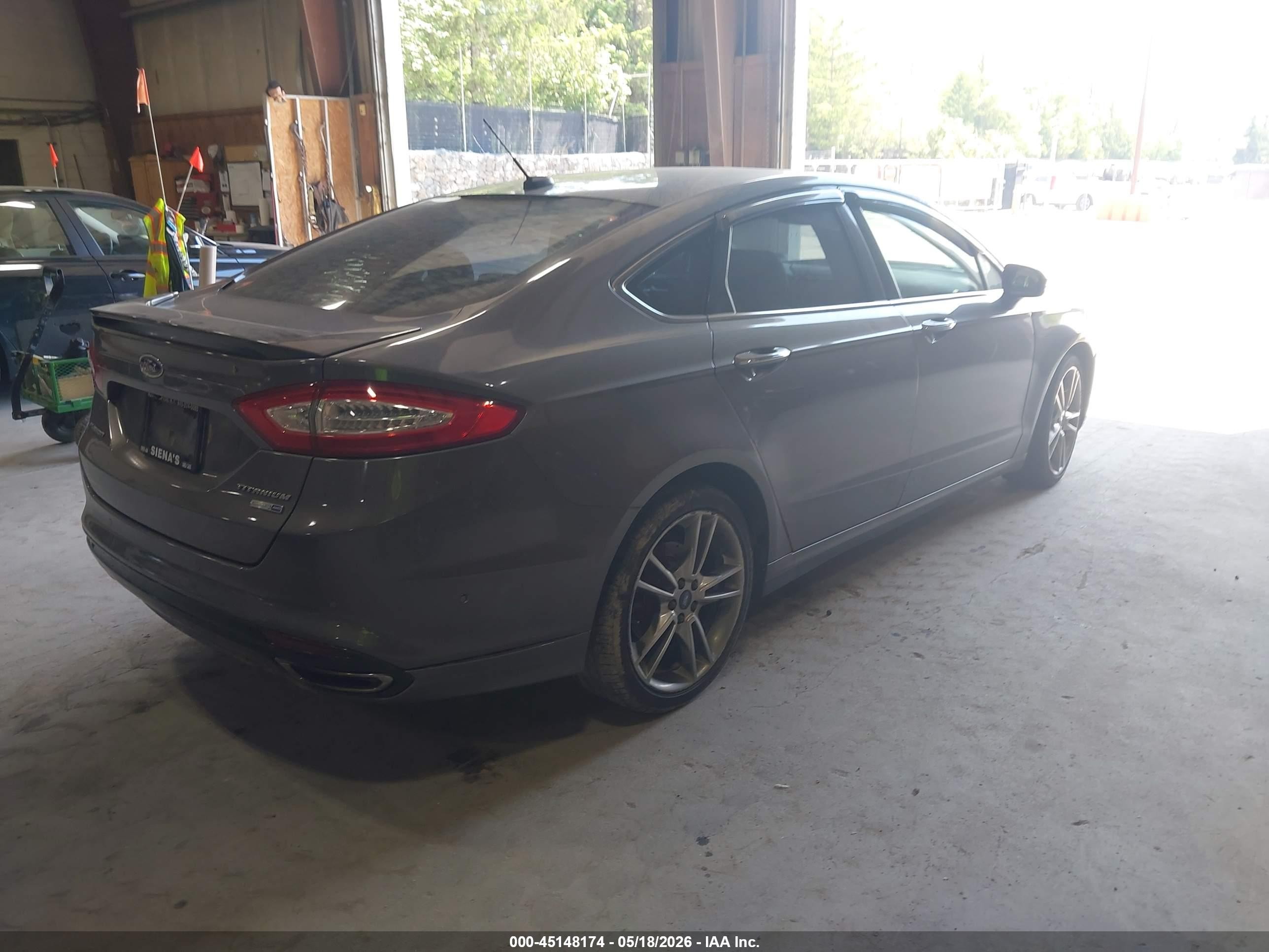 2013 Ford Fusion Titanium Gray vin: 3FA6P0D97DR335993