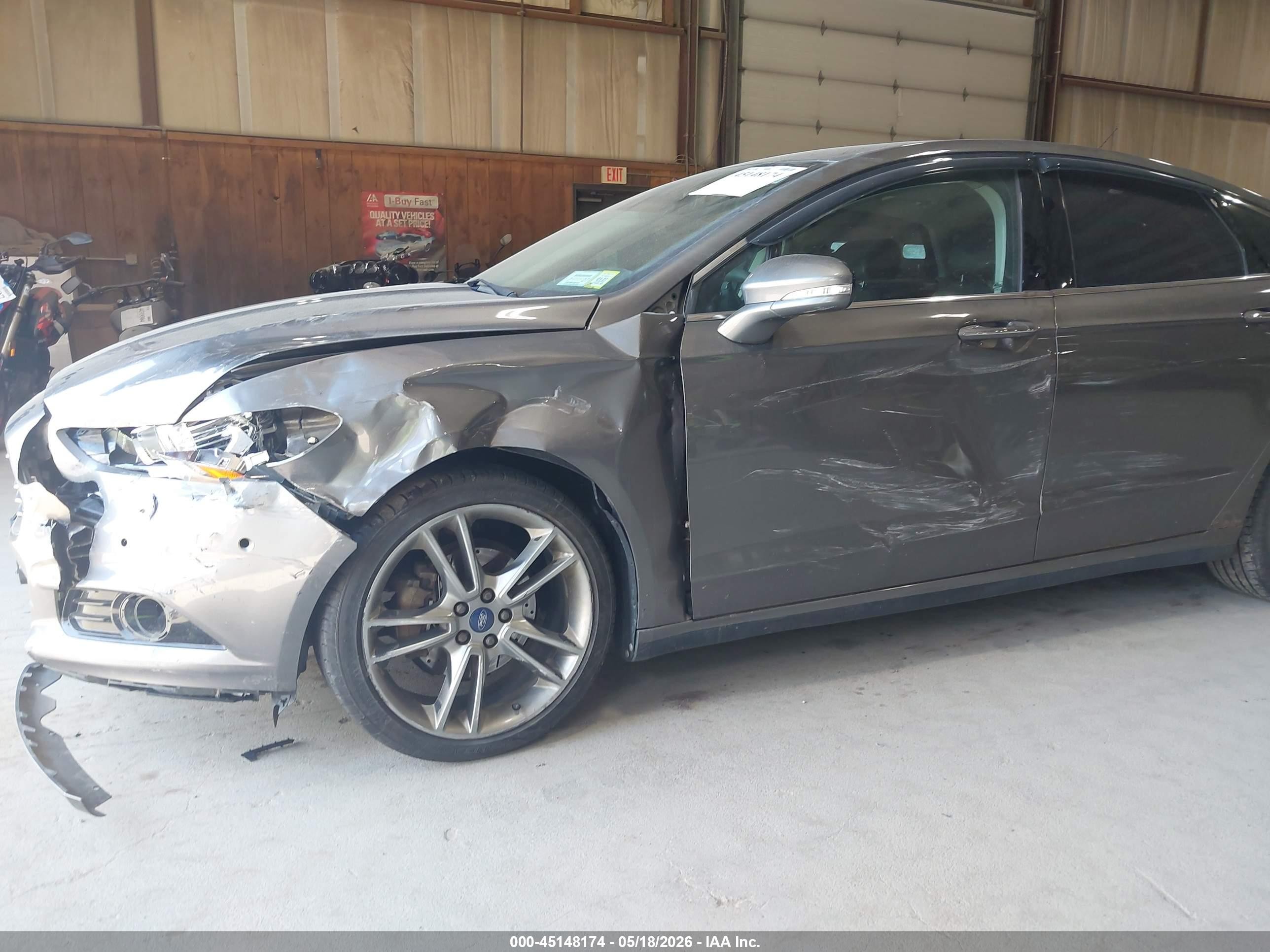 2013 Ford Fusion Titanium Gray vin: 3FA6P0D97DR335993