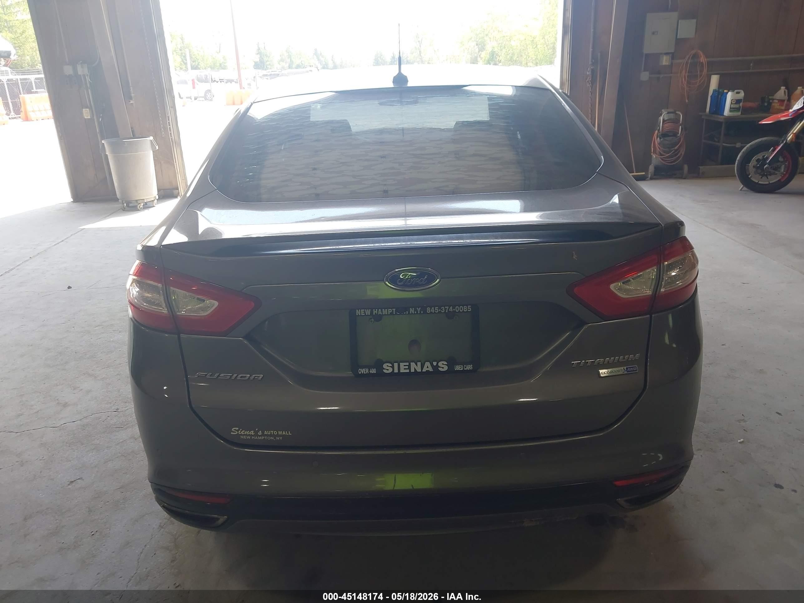 2013 Ford Fusion Titanium Gray vin: 3FA6P0D97DR335993