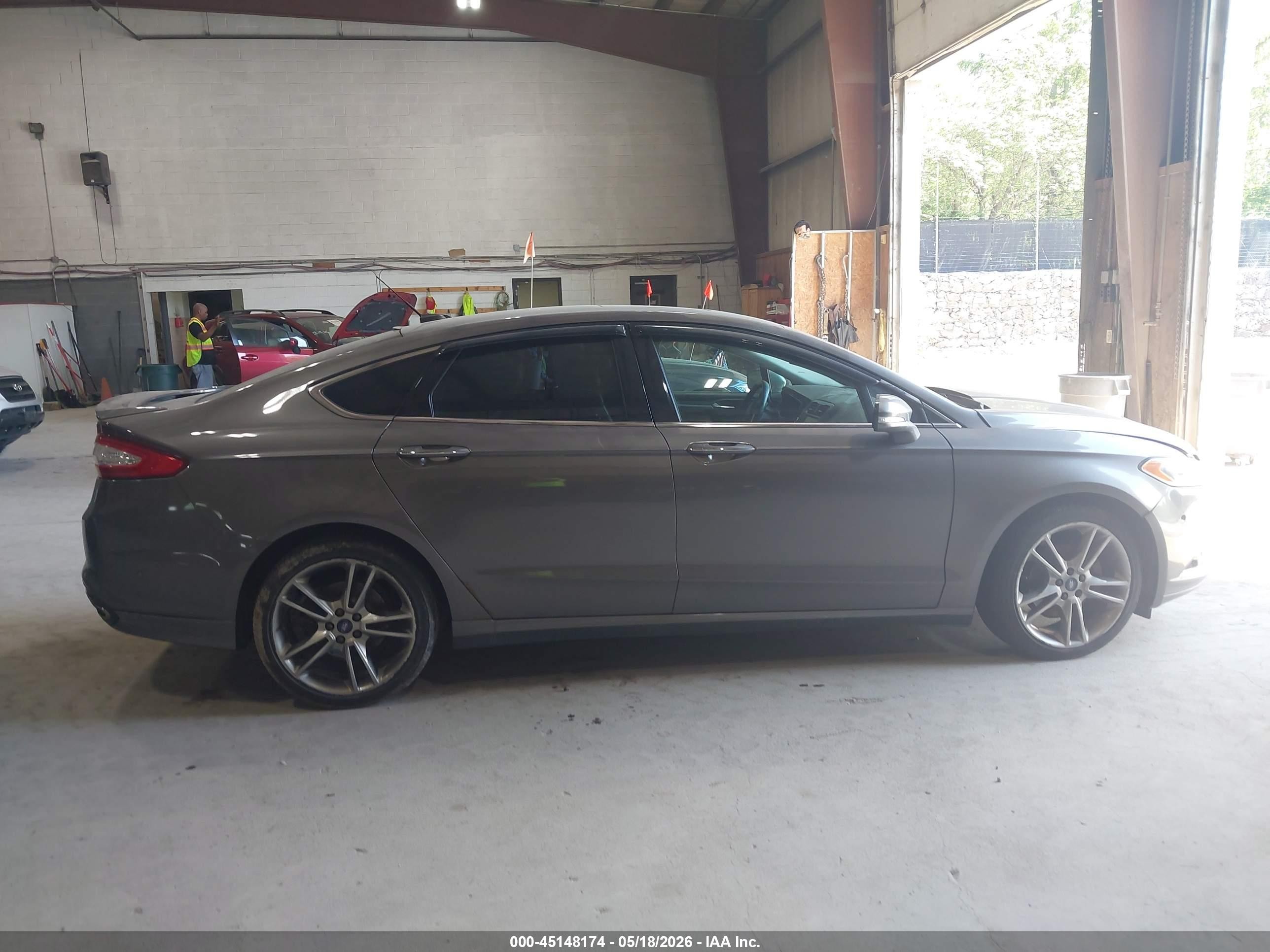 2013 Ford Fusion Titanium Gray vin: 3FA6P0D97DR335993