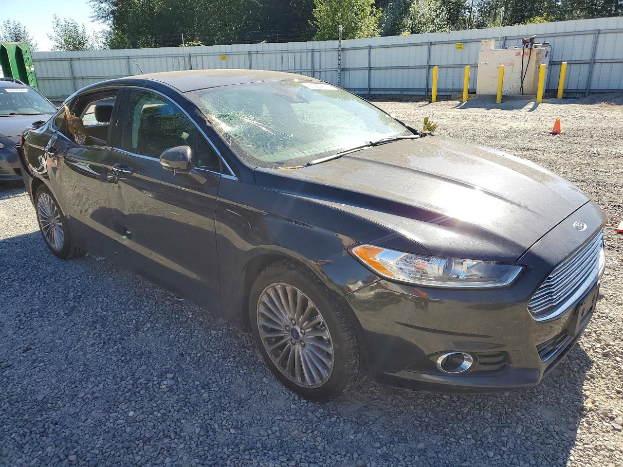 2014 Ford Fusion Titanium Black vin: 3FA6P0D97ER247933
