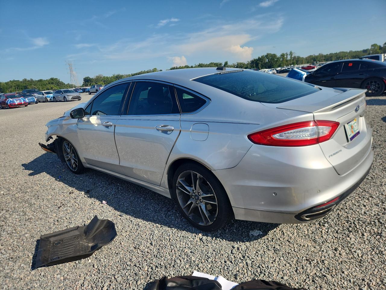 2014 Ford Fusion Titanium Gray vin: 3FA6P0D97ER252288